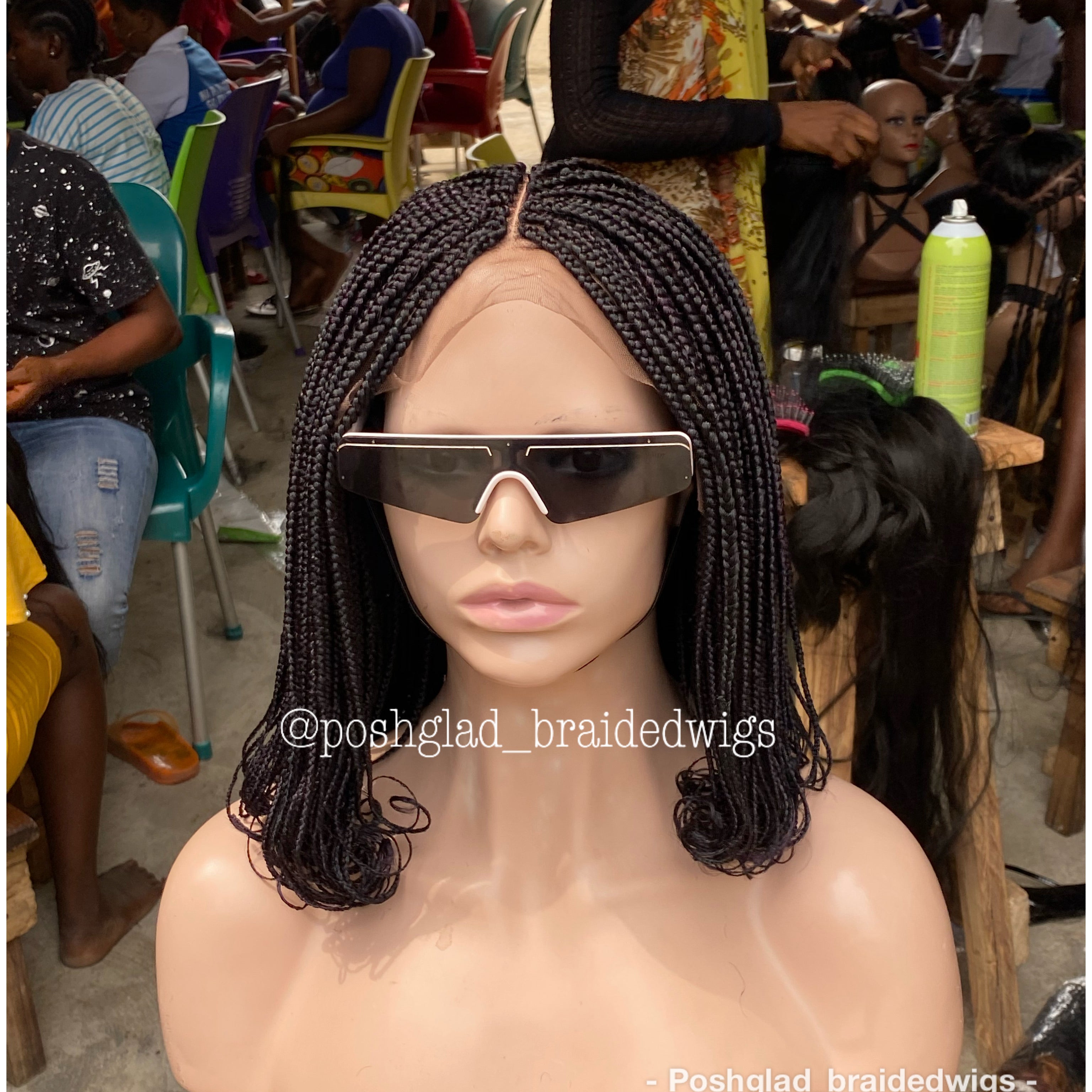 Bob Braid Wig - 13x4 Lace Frontal - Kadijah Bob Braid Wig - 13x4 Lace Frontal - Kadijah
