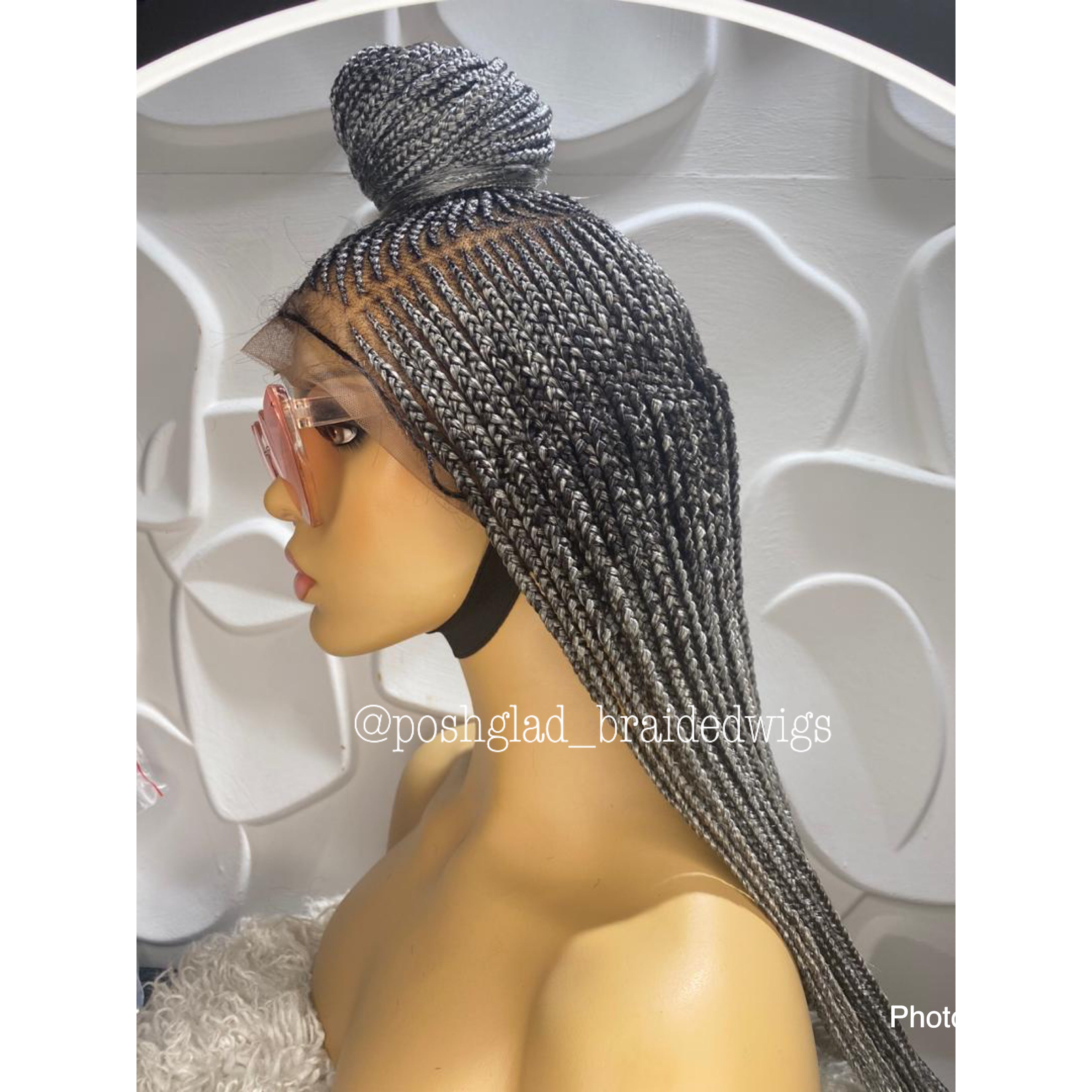Cornrow Braid Wig - Full Lace Bra Length - Kimora Cornrow Braid Wig - Full Lace Bra Length - Kimora