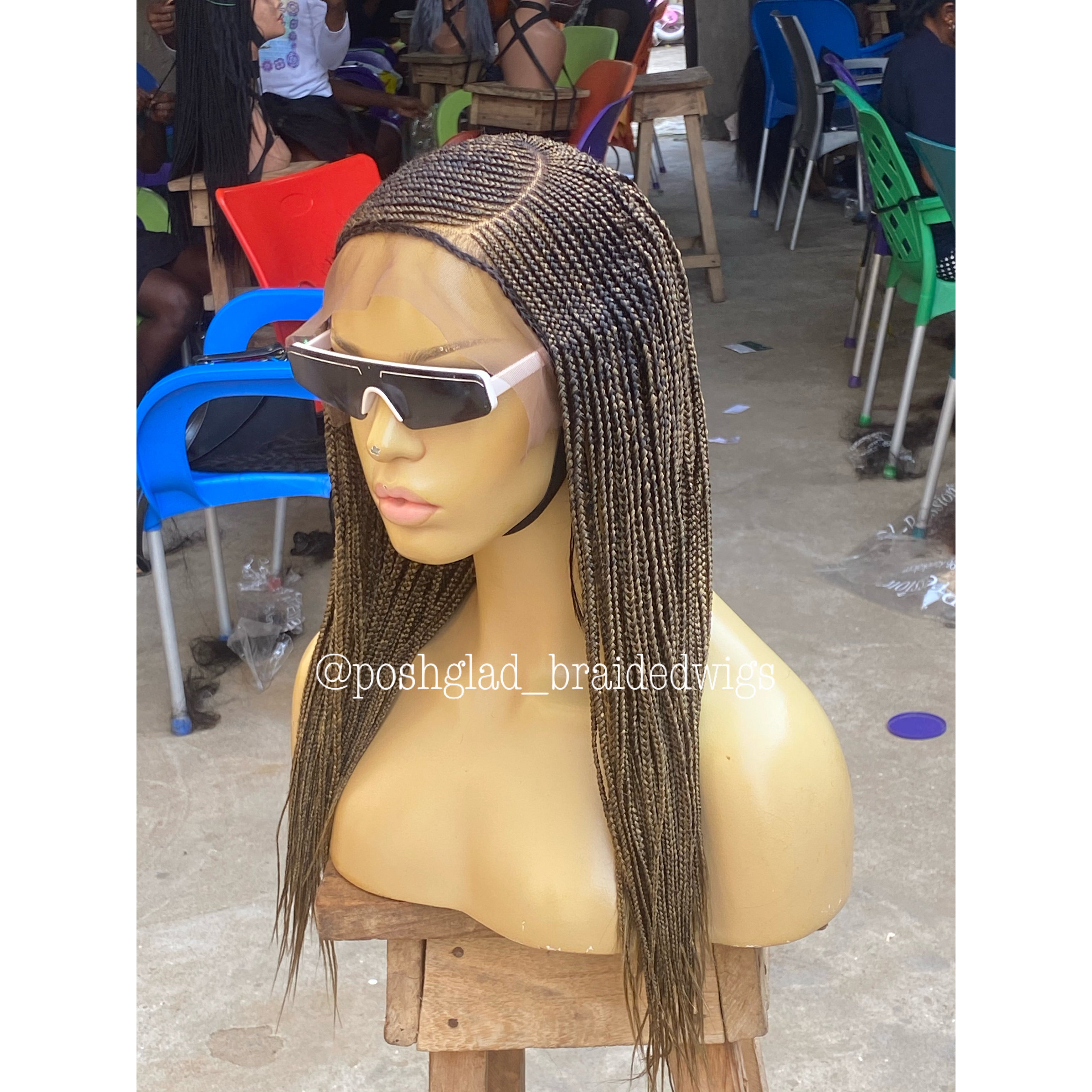 Cornrow Braid Wig - 13x4 Lace Frontal - Hawa Cornrow Braid Wig - 13x4 Lace Frontal - Hawa