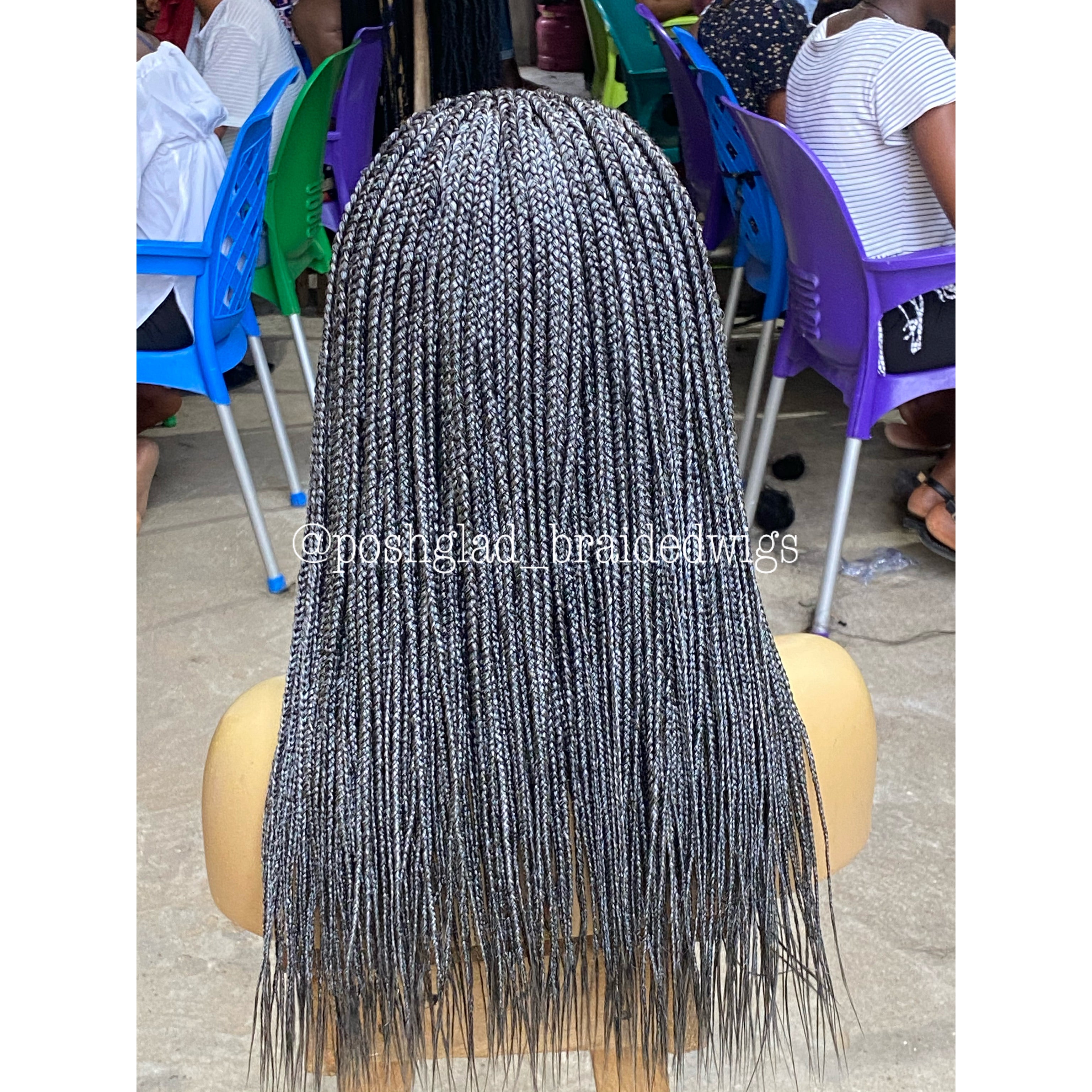 Cornrow Braid Wig - 13x4 Lace Frontal - Olamide Cornrow Braid Wig - 13x4 Lace Frontal - Olamide