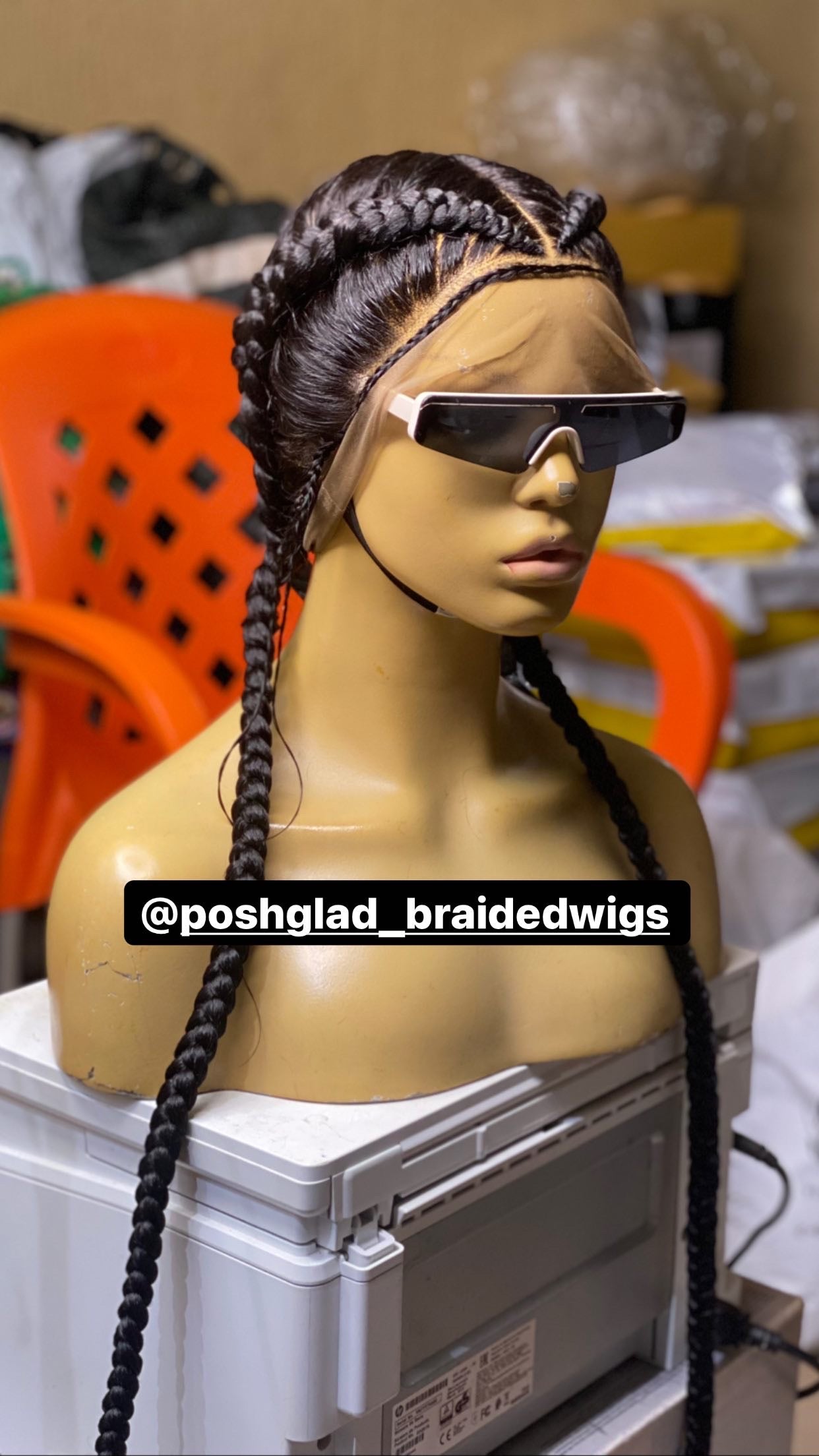 Cornrow Braid Wig - French Braid - Annette Cornrow Braid Wig - French Braid - Annette