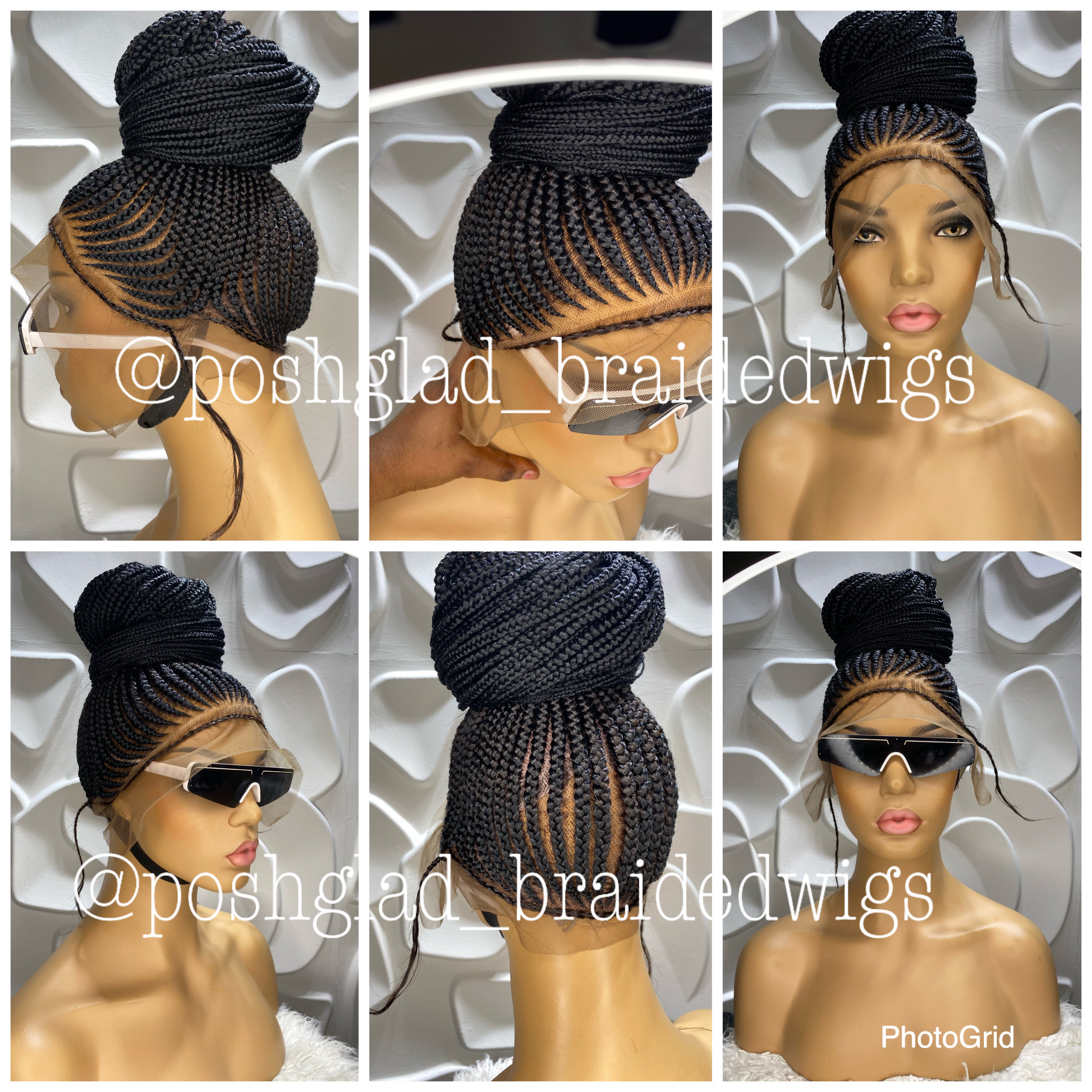 Cornrow Braid Wig (13x6 Lace Frontal) - Cele Cornrow Braid Wig (13x6 Lace Frontal) - Cele