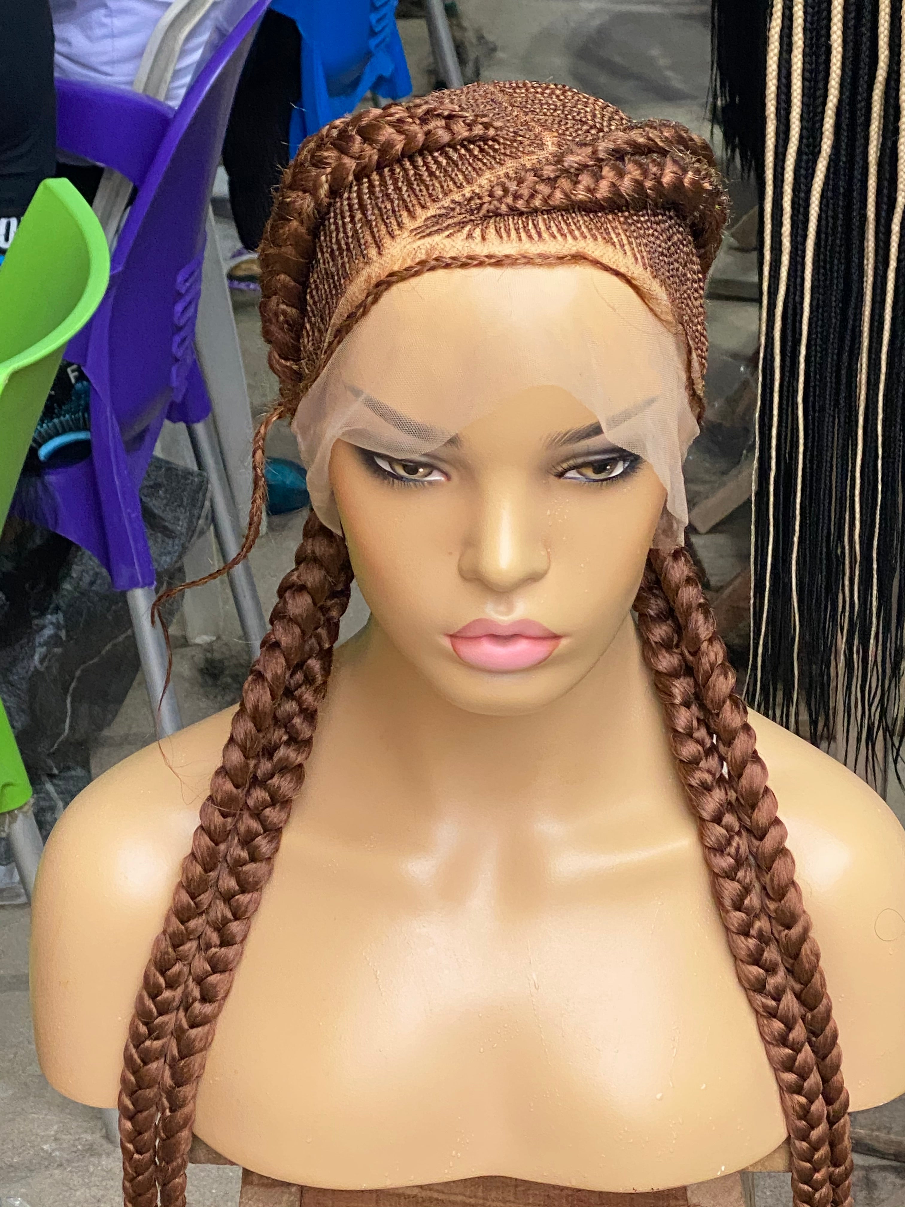 Cornrow Braid Wig - Color 30 Root - Imani Cornrow Braid Wig - Color 30 Root - Imani