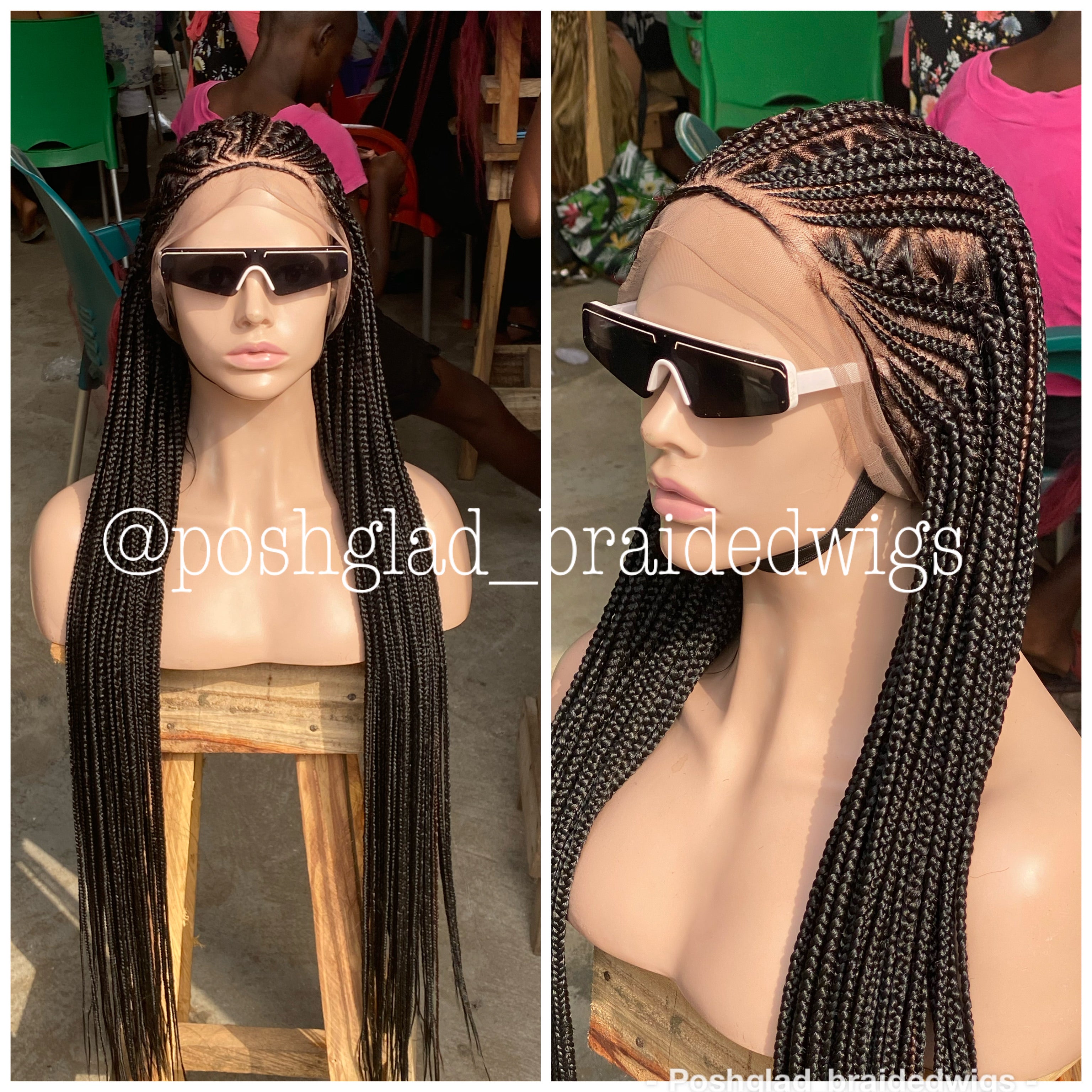 Cornrow Braid Wig - Full Lace - Abimbola Cornrow Braid Wig - Full Lace - Abimbola