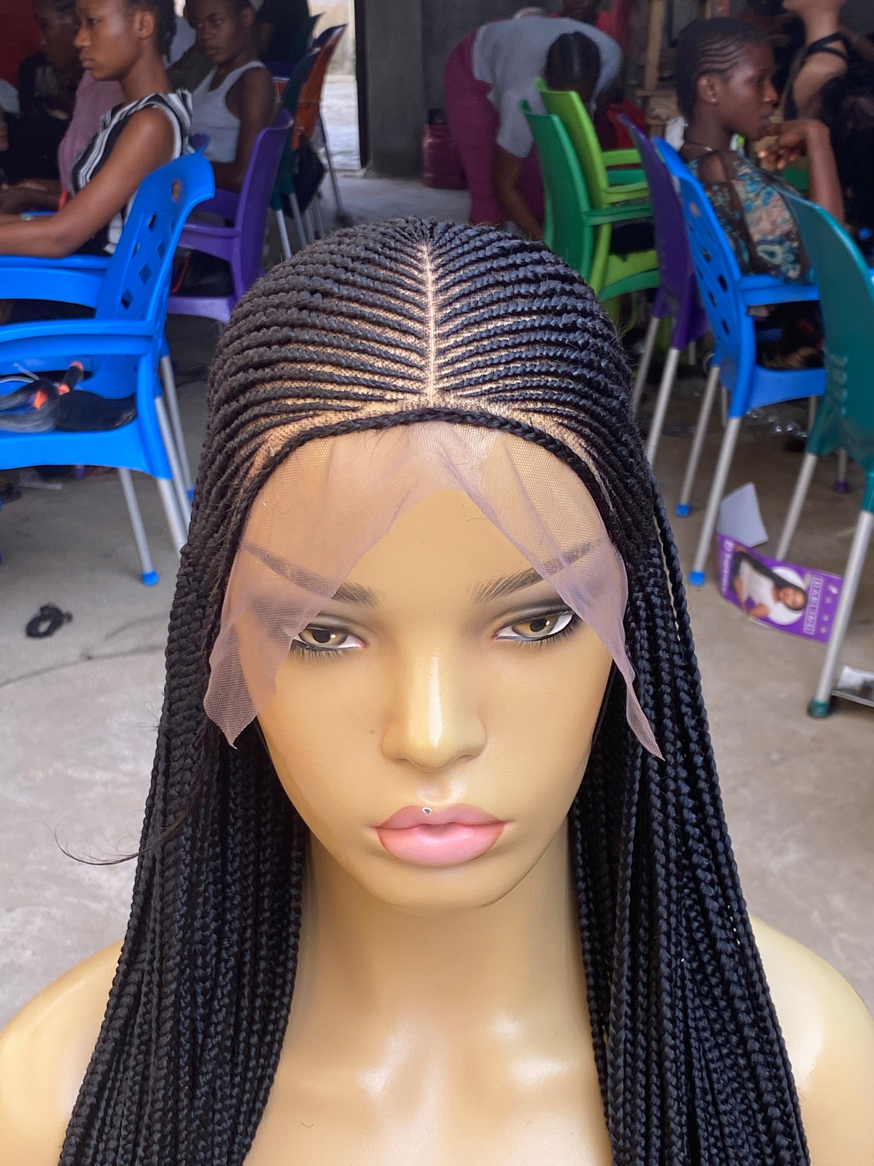 Cornrow Braid Wig - 13x6 Lace Frontal - Laraba Cornrow Braid Wig - 13x6 Lace Frontal - Laraba