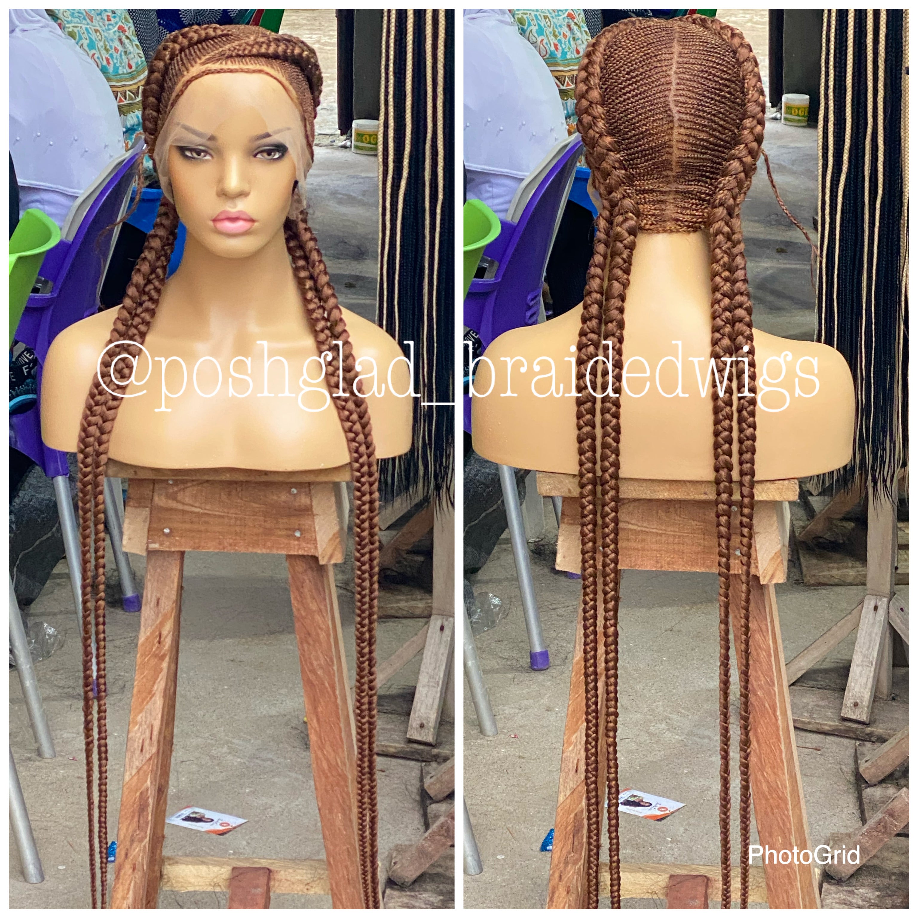 Cornrow Braid Wig - Color 30 Root - Imani Cornrow Braid Wig - Color 30 Root - Imani