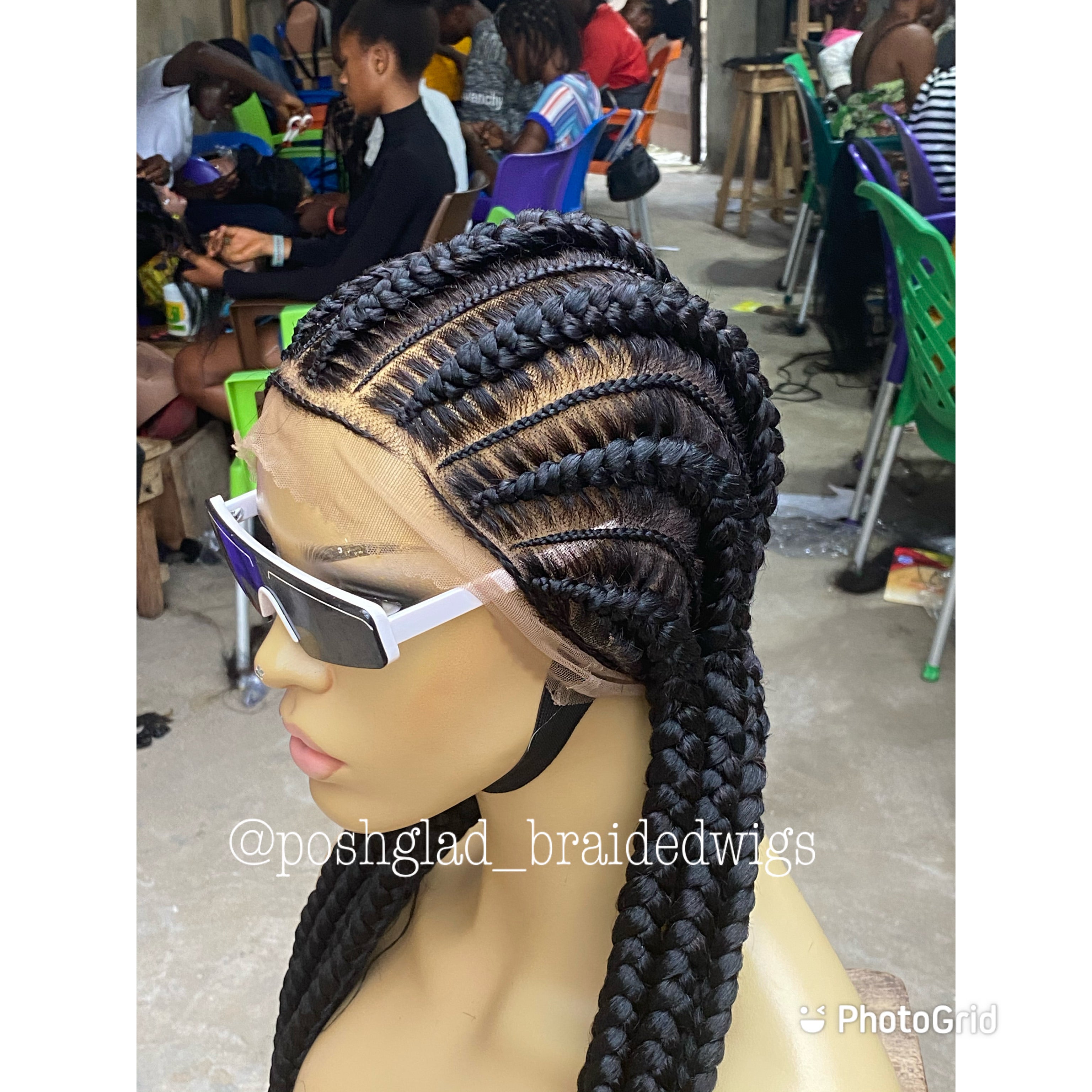 Feed In Braids To The Back - Amalia Feed In Braids To The Back - Amalia