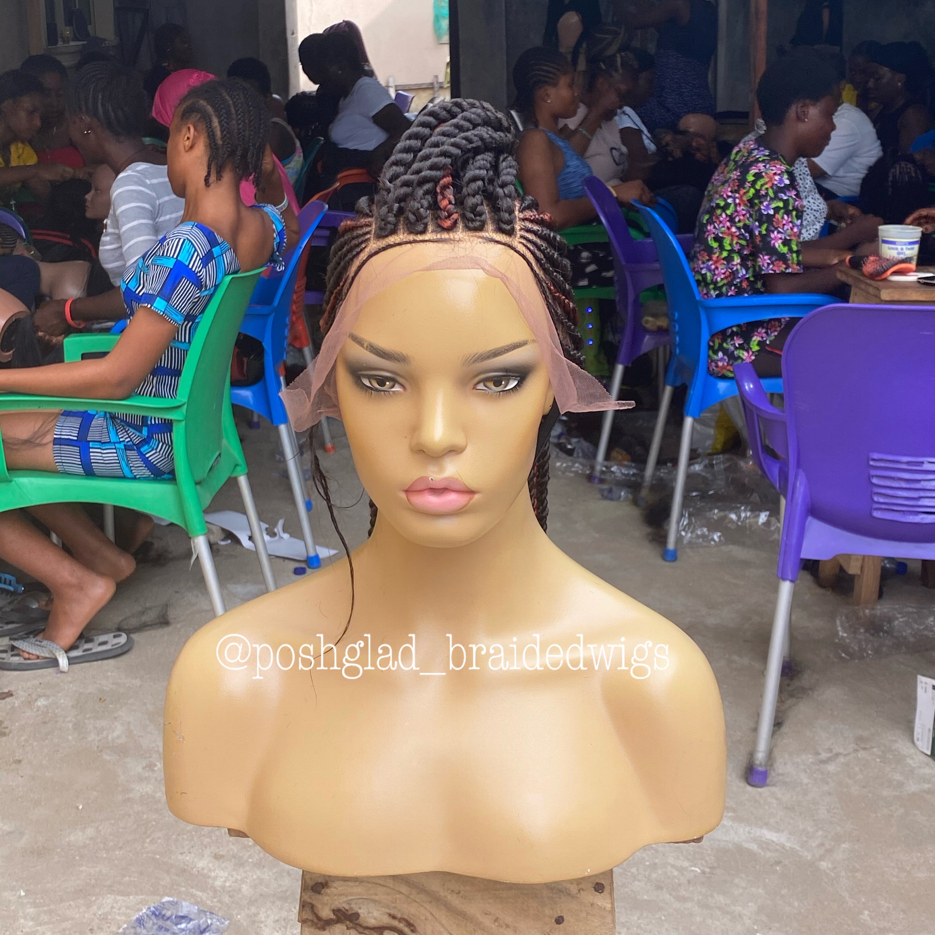 Cornrow Twist Braids - Tamaira Cornrow Twist Braids - Tamaira