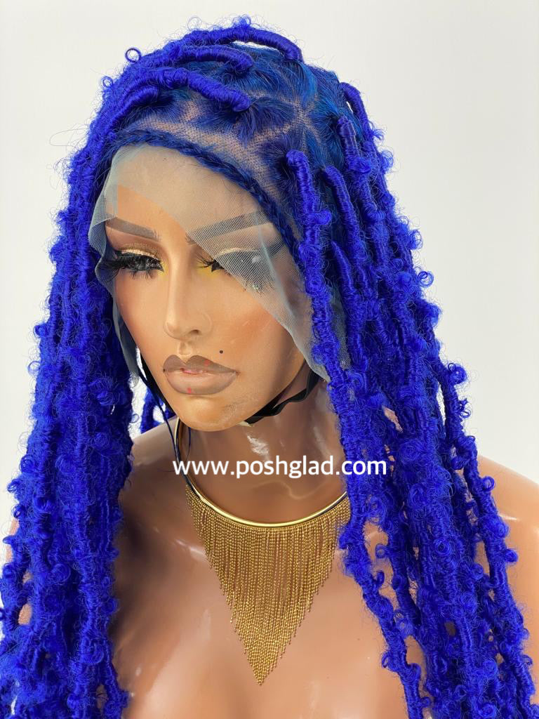 Distressed Butterfly Faux Locs Wig - Tessy Distressed Butterfly Faux Locs Wig - Tessy