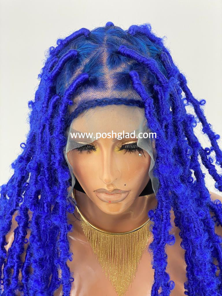 Distressed Butterfly Faux Locs Wig - Tessy Distressed Butterfly Faux Locs Wig - Tessy