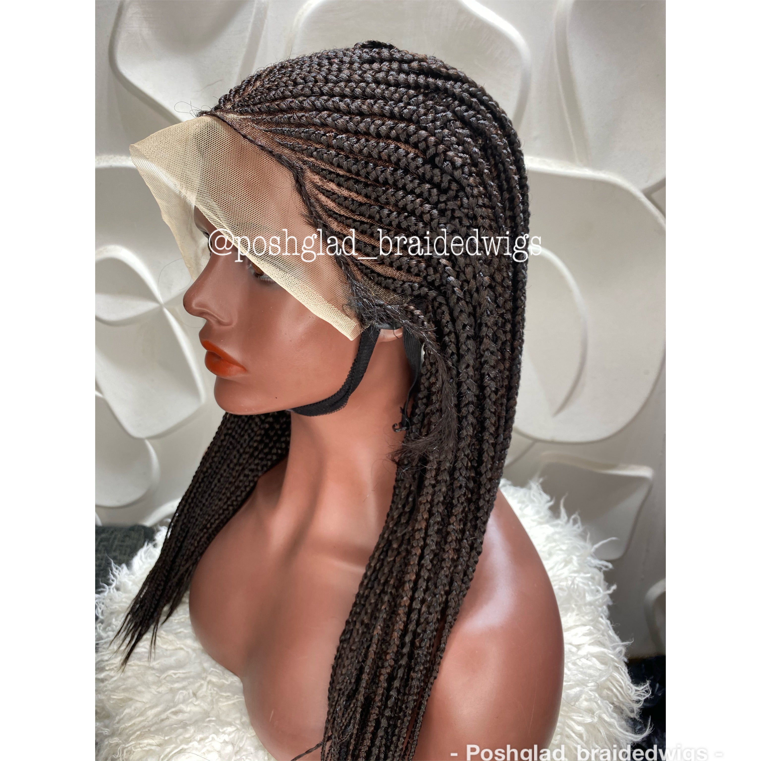 Cornrow Braid Wig - 13x4 Lace Frontal - Edina Cornrow Braid Wig - 13x4 Lace Frontal - Edina