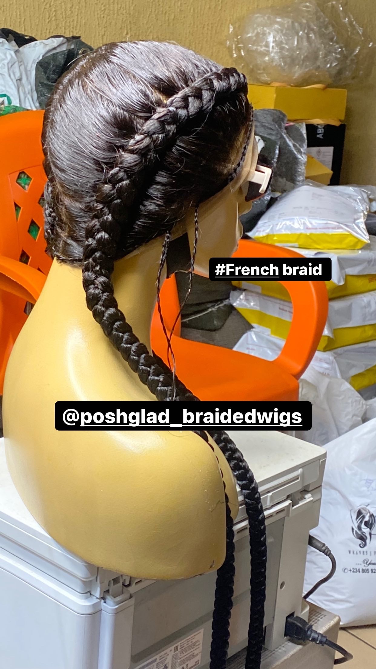 Cornrow Braid Wig - French Braid - Annette Cornrow Braid Wig - French Braid - Annette
