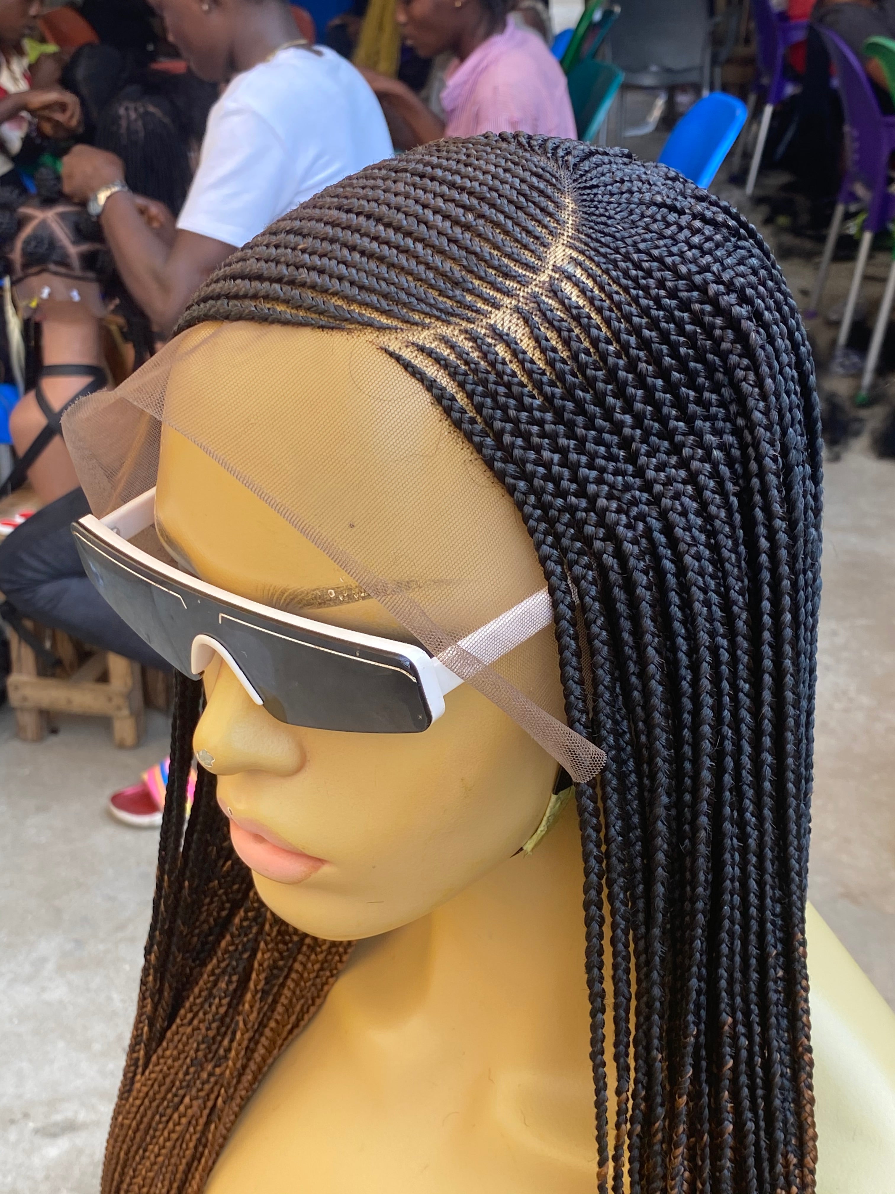 Cornrow Braid Wig (13x4 Lace Frontal) - C cut Cornrow Braid Wig (13x4 Lace Frontal) - C cut
