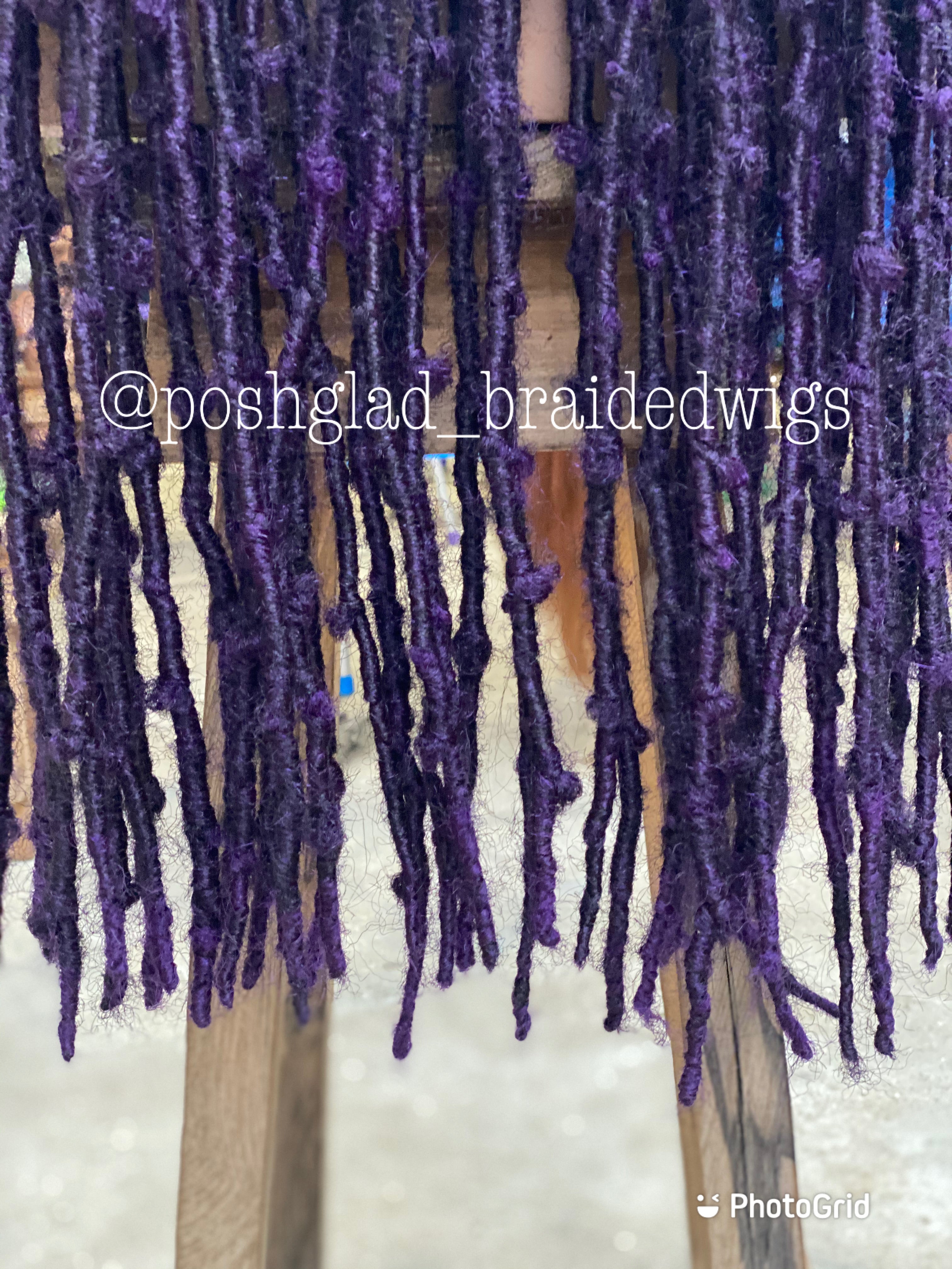 Destress Locs - Full Lace Purple Color - Makeba Destress Locs - Full Lace Purple Color - Makeba