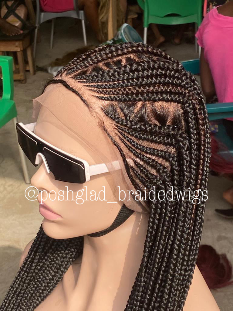 Cornrow Braid Wig - Full Lace - Abimbola Cornrow Braid Wig - Full Lace - Abimbola