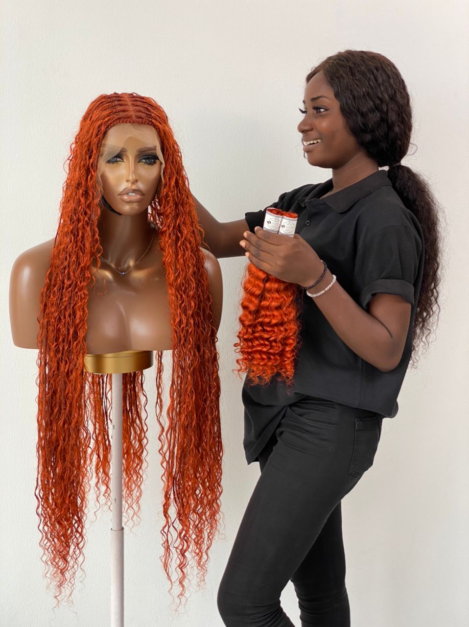 Bohemian Knotless - TARA COPPER RED (100% Human Hair) Bohemian Knotless - TARA COPPER RED (100% Human Hair)