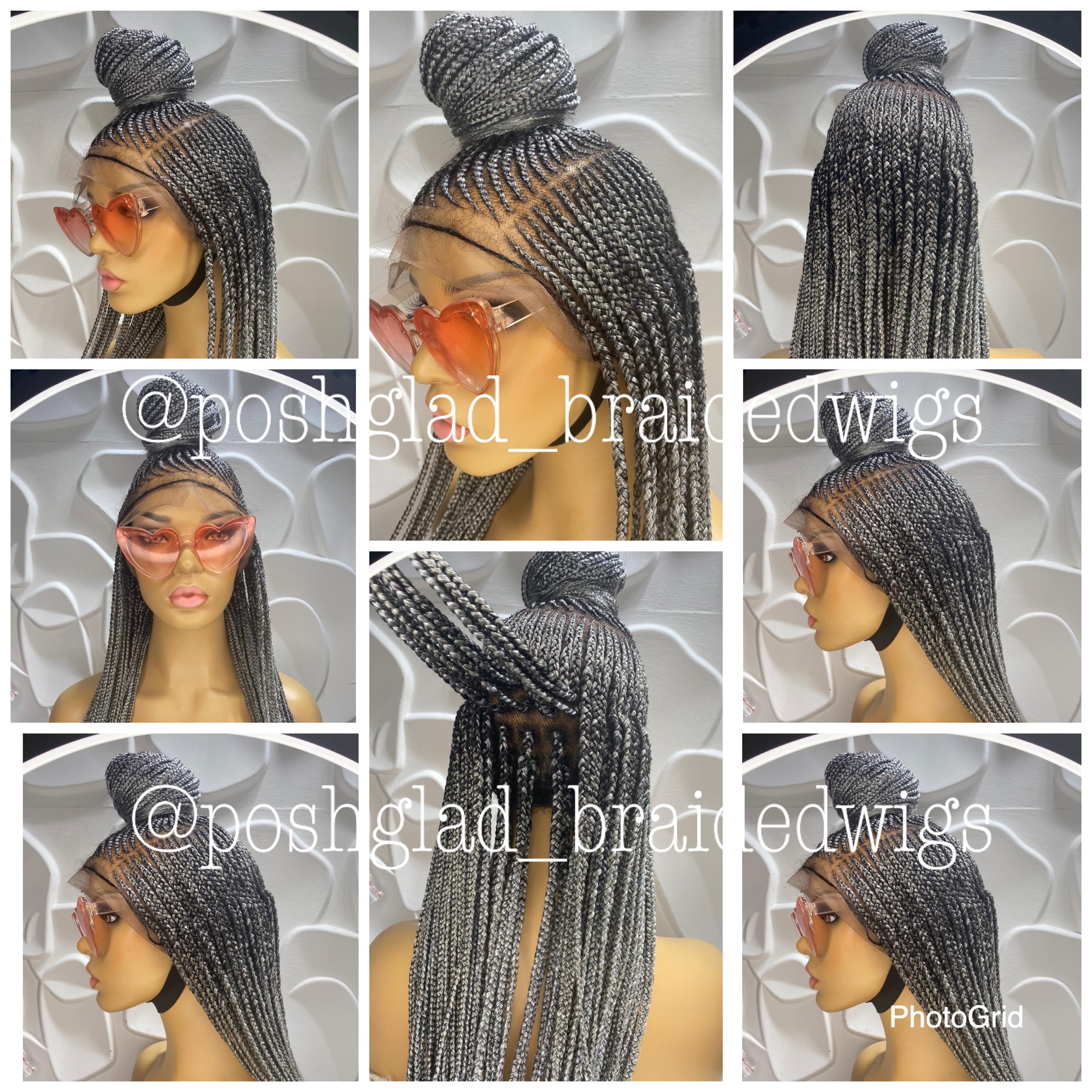 Cornrow Braid Wig - Full Lace Bra Length - Kimora Cornrow Braid Wig - Full Lace Bra Length - Kimora