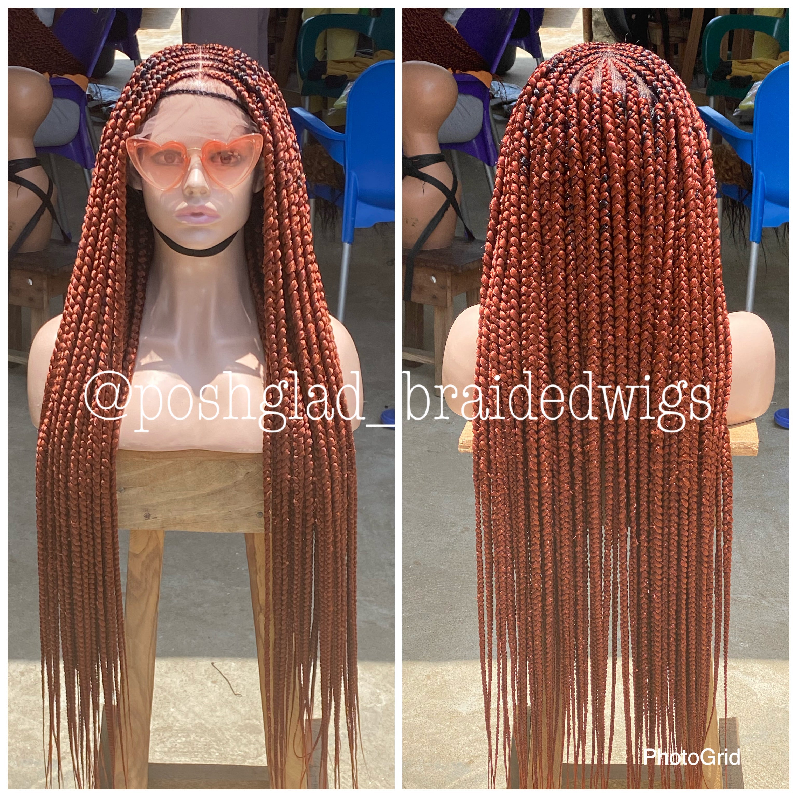 Cornrow Braid Wig - Full Lace - Adenike Cornrow Braid Wig - Full Lace - Adenike