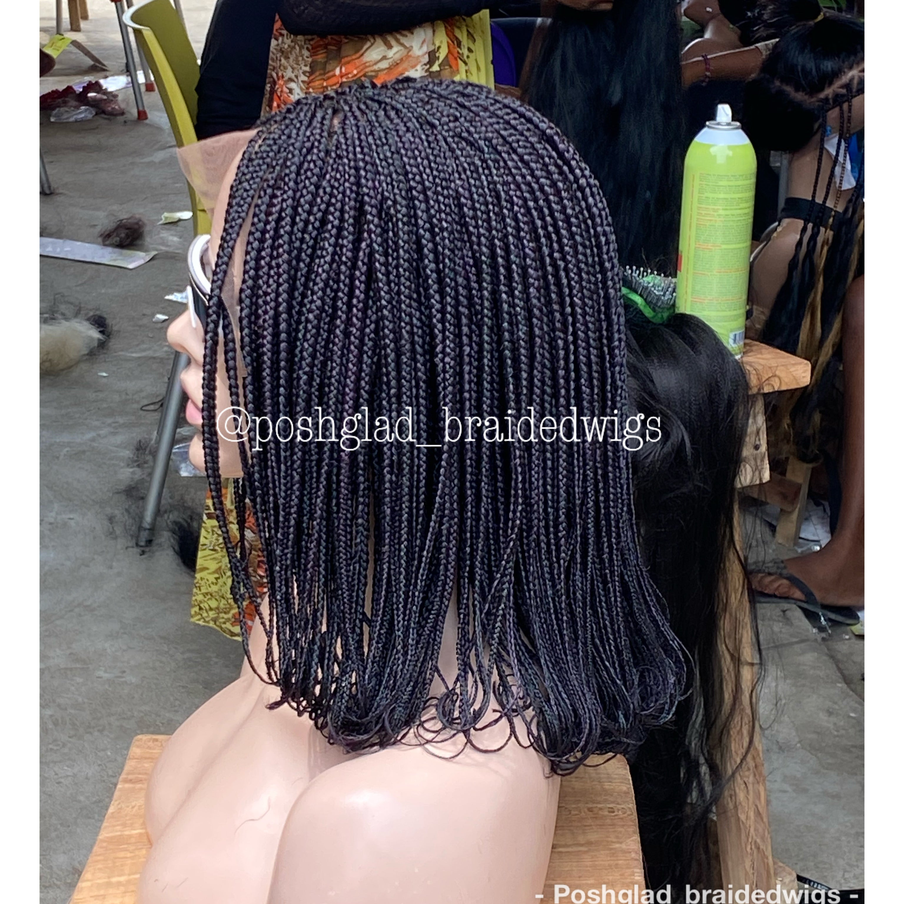 Bob Braid Wig - 13x4 Lace Frontal - Kadijah Bob Braid Wig - 13x4 Lace Frontal - Kadijah