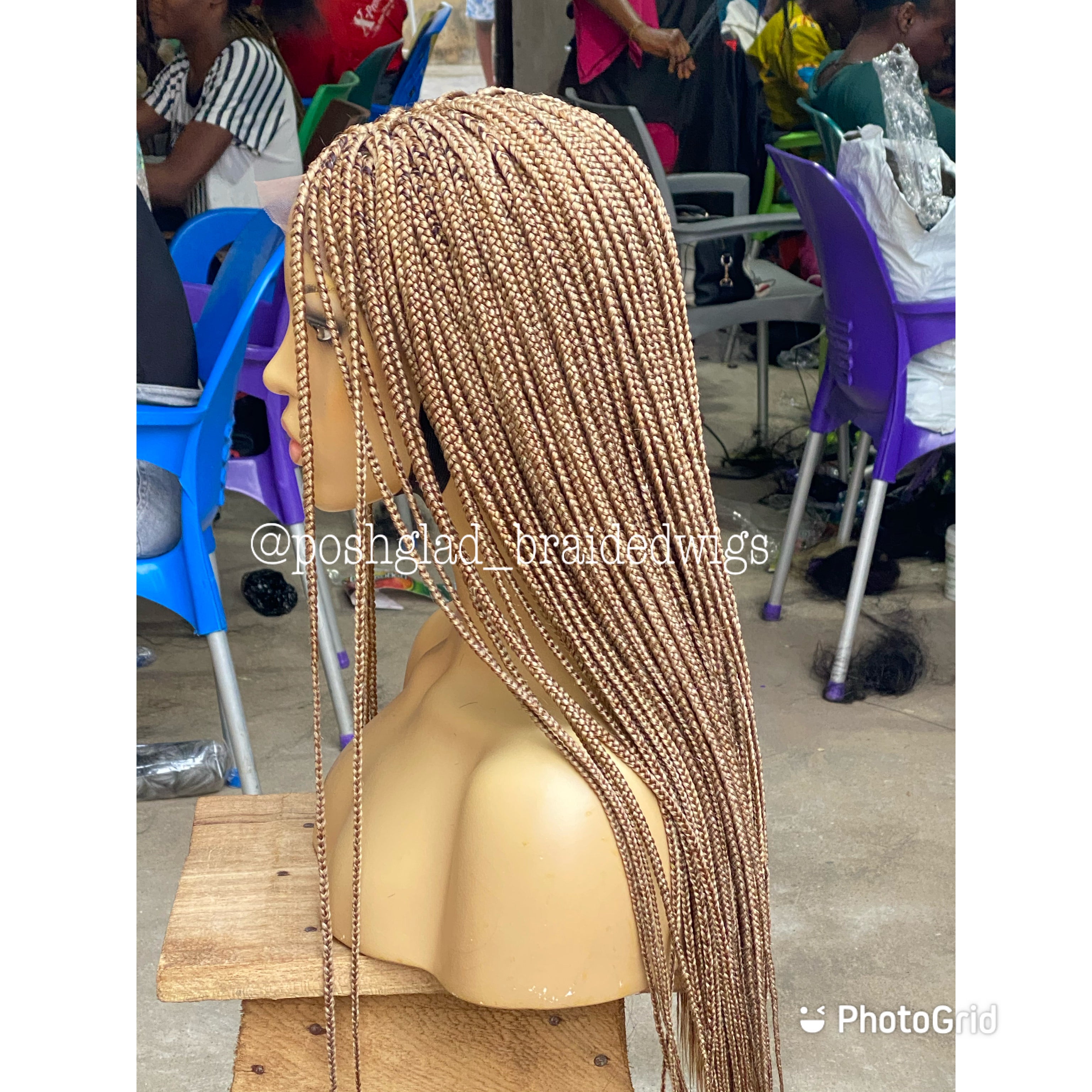 13 by 4 Frontal Box Braid Wig - Ife 13 by 4 Frontal Box Braid Wig - Ife