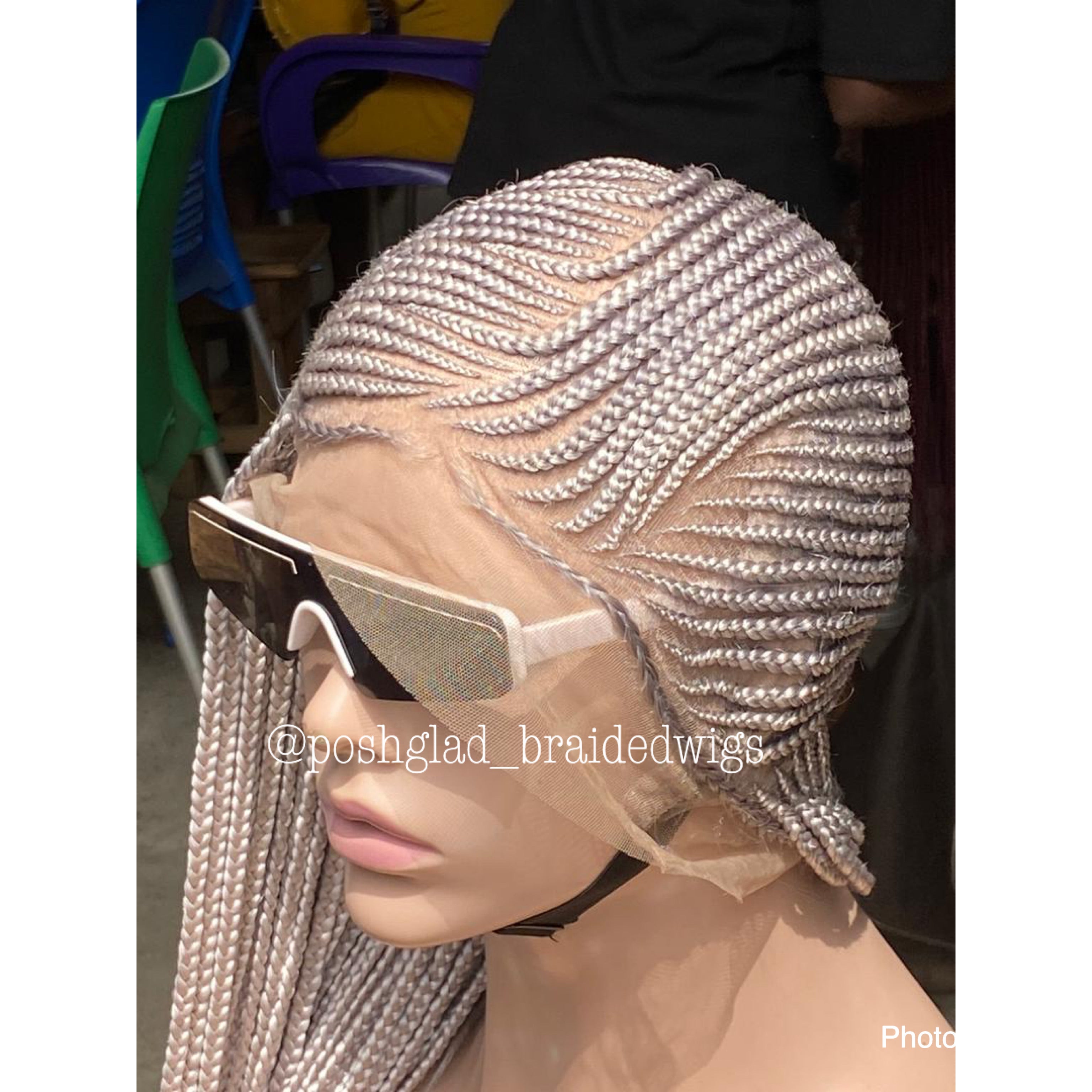 Cornrow Braid Wig - Black Chyna Cornrow Braid Wig - Black Chyna