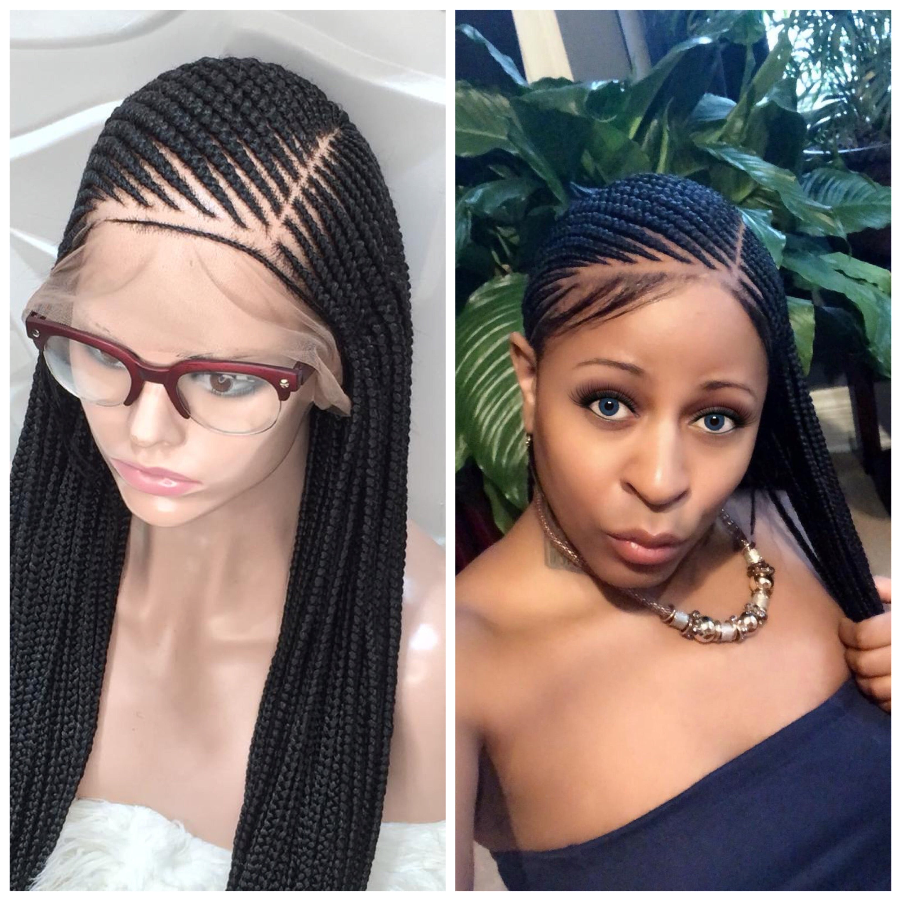 Cornrow Braid Wig - Full Lace - Effia Cornrow Braid Wig - Full Lace - Effia
