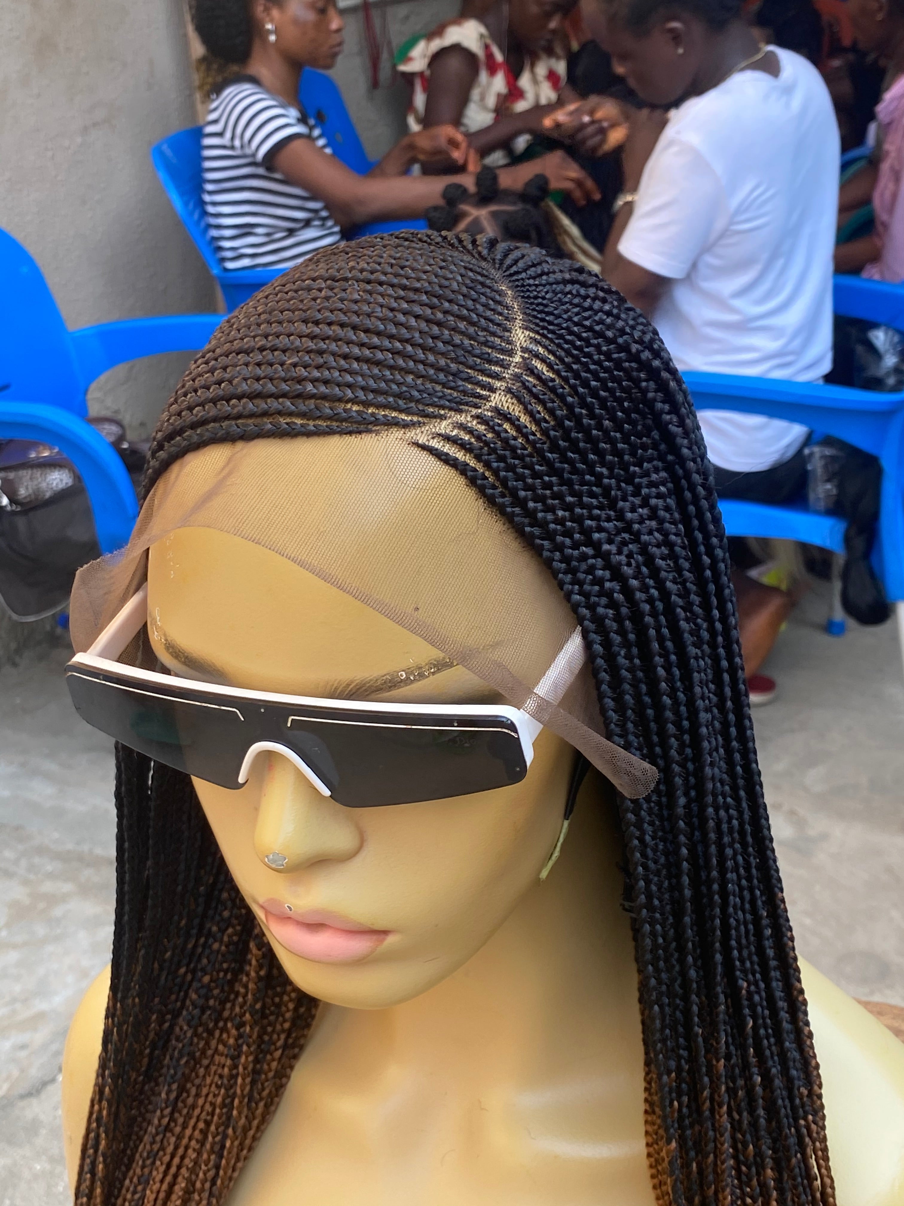 Cornrow Braid Wig (13x4 Lace Frontal) - C cut Cornrow Braid Wig (13x4 Lace Frontal) - C cut