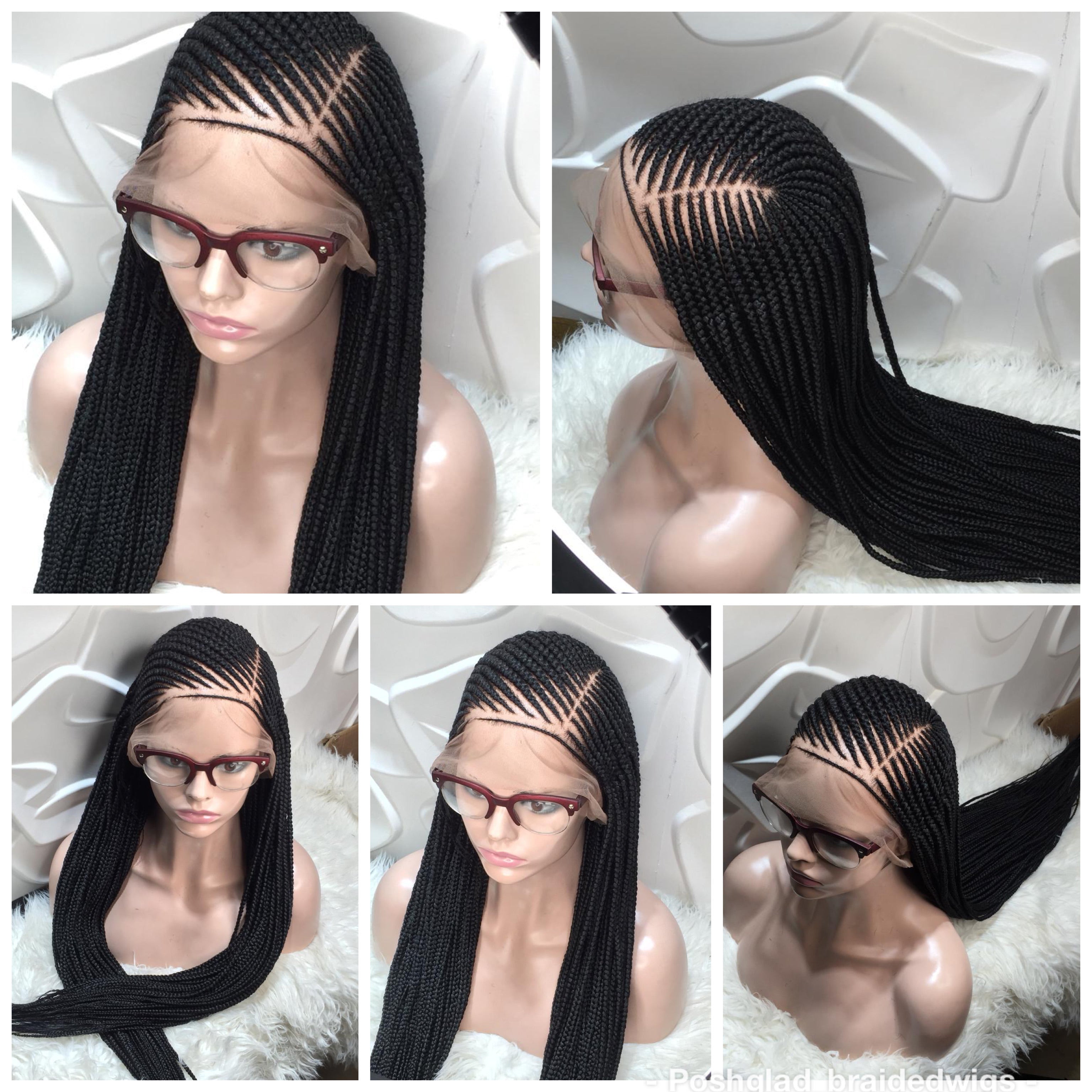 Cornrow Braid Wig - Full Lace - Effia Cornrow Braid Wig - Full Lace - Effia