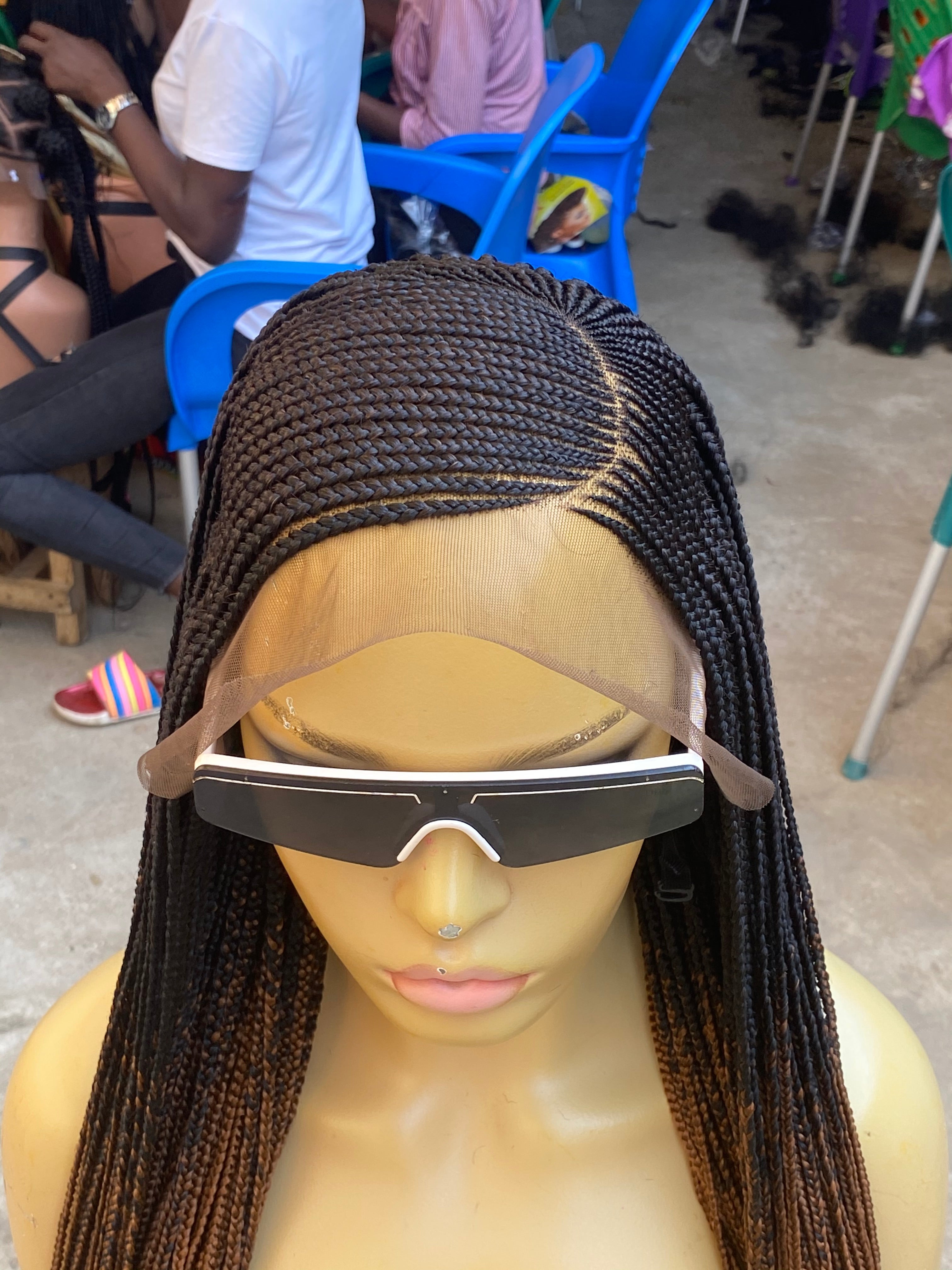 Cornrow Braid Wig (13x4 Lace Frontal) - C cut Cornrow Braid Wig (13x4 Lace Frontal) - C cut