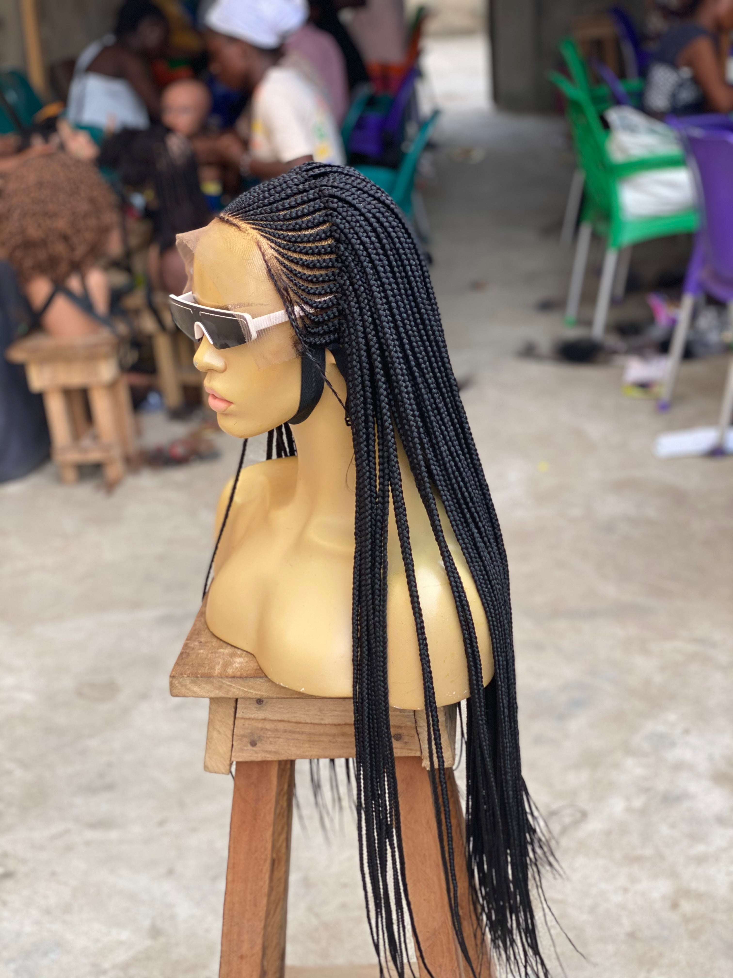 Cornrow Braid Wig - 13x6 Lace Frontal - Laraba Cornrow Braid Wig - 13x6 Lace Frontal - Laraba