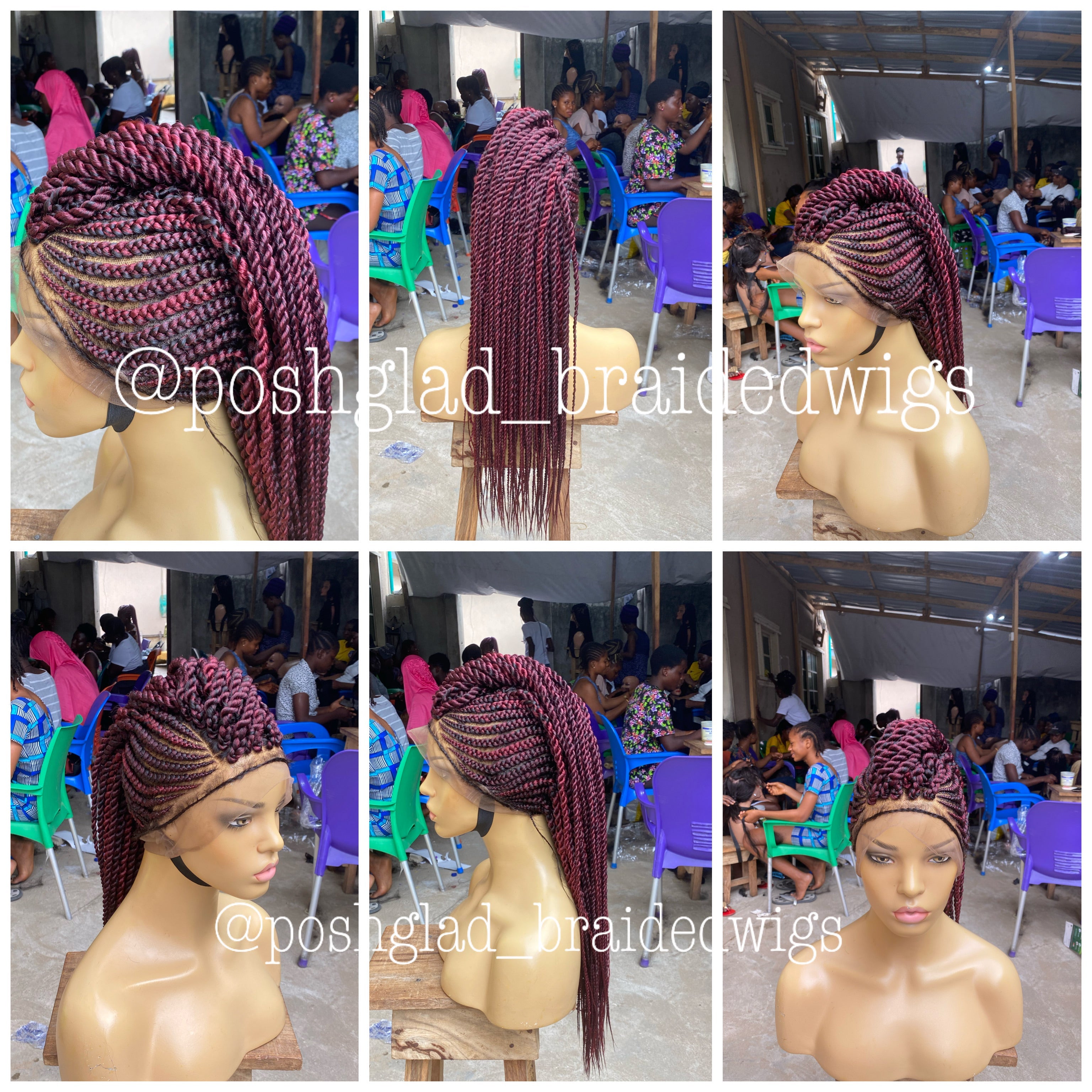 Cornrow Braid Wig - Full Lace - Tega Cornrow Braid Wig - Full Lace - Tega