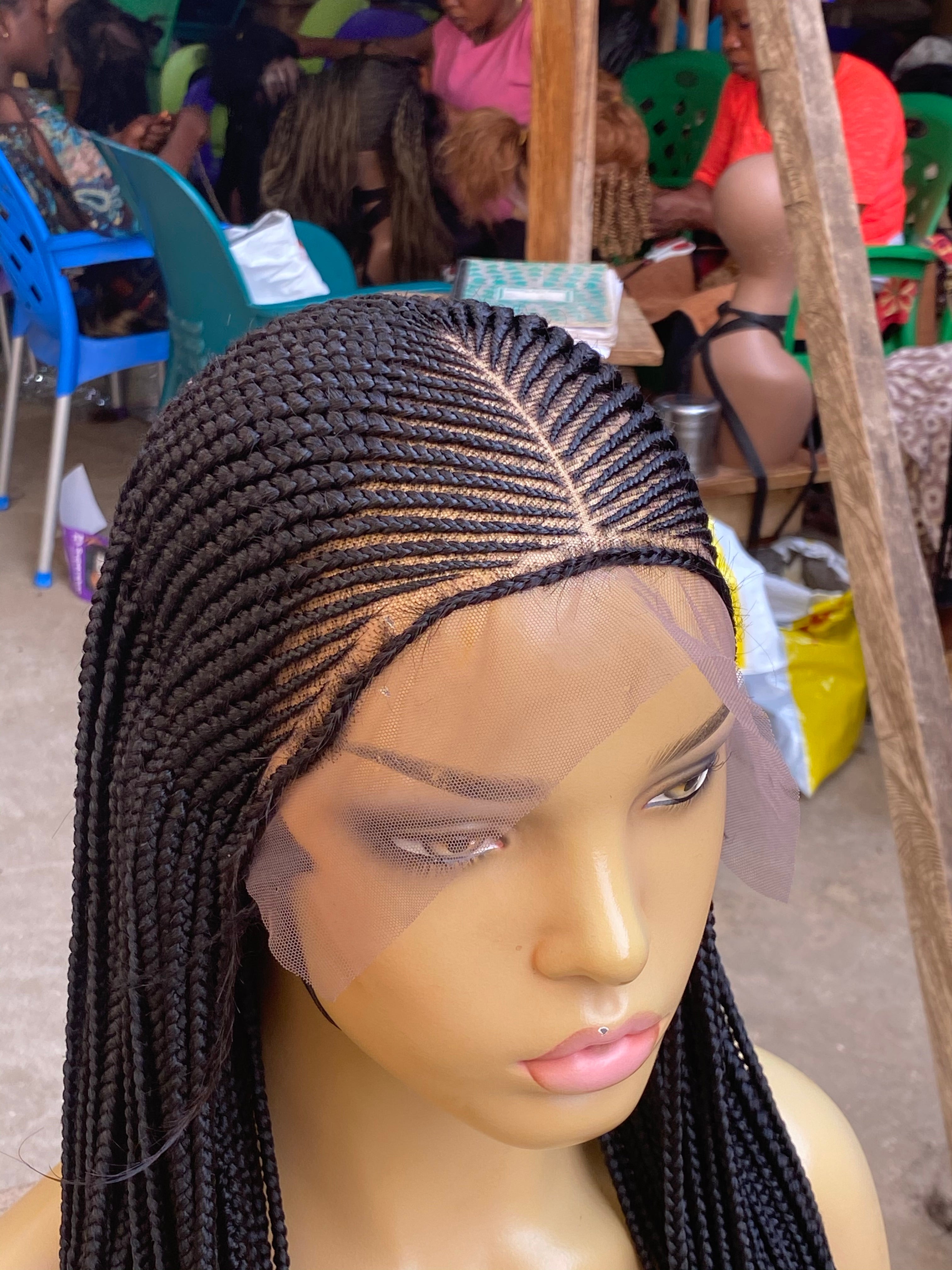 Cornrow Braid Wig - 13x6 Lace Frontal - Laraba Cornrow Braid Wig - 13x6 Lace Frontal - Laraba