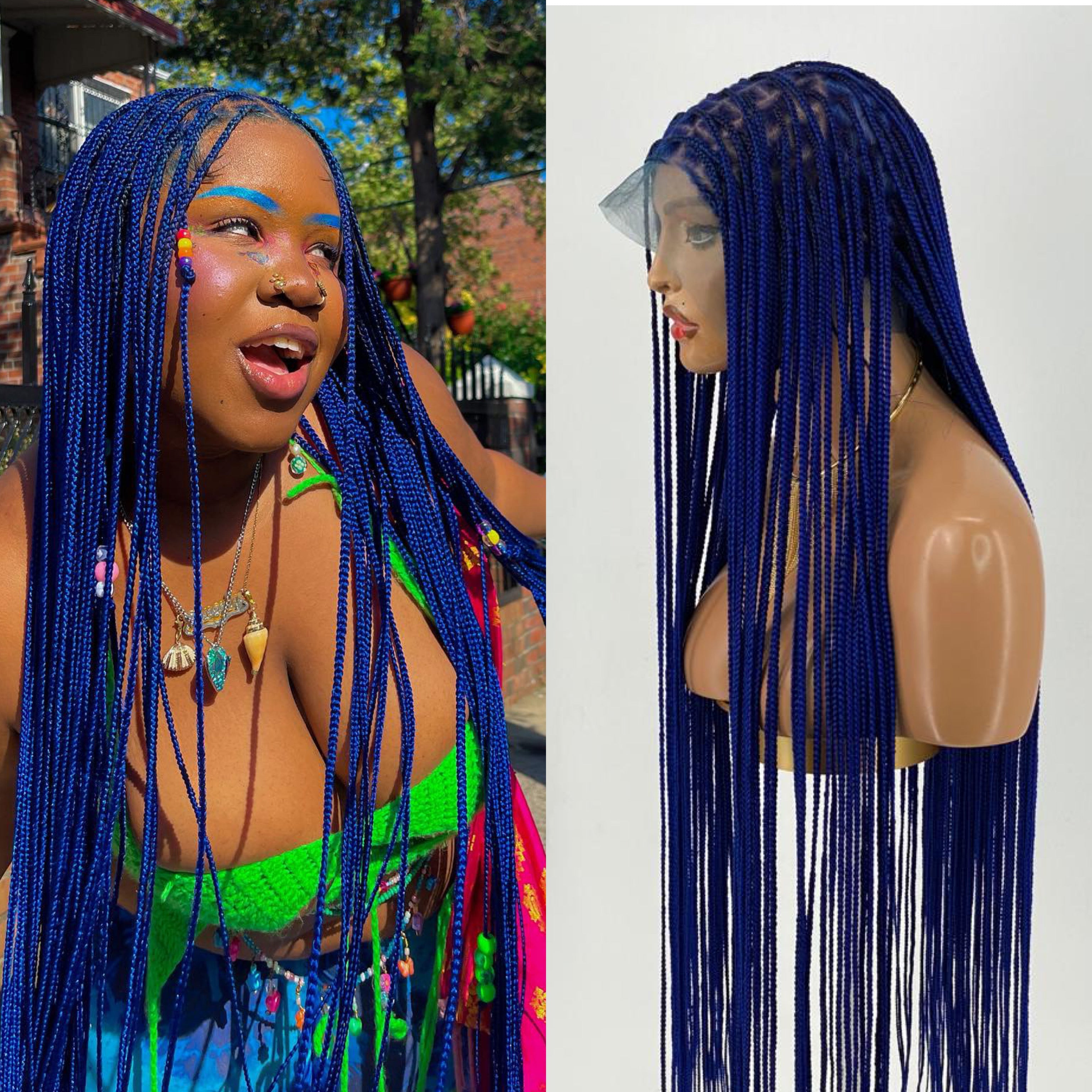 Shade knotless (PREMIUM BLUE) cost extra $50 for calf length Shade knotless (PREMIUM BLUE) cost extra $50 for calf length