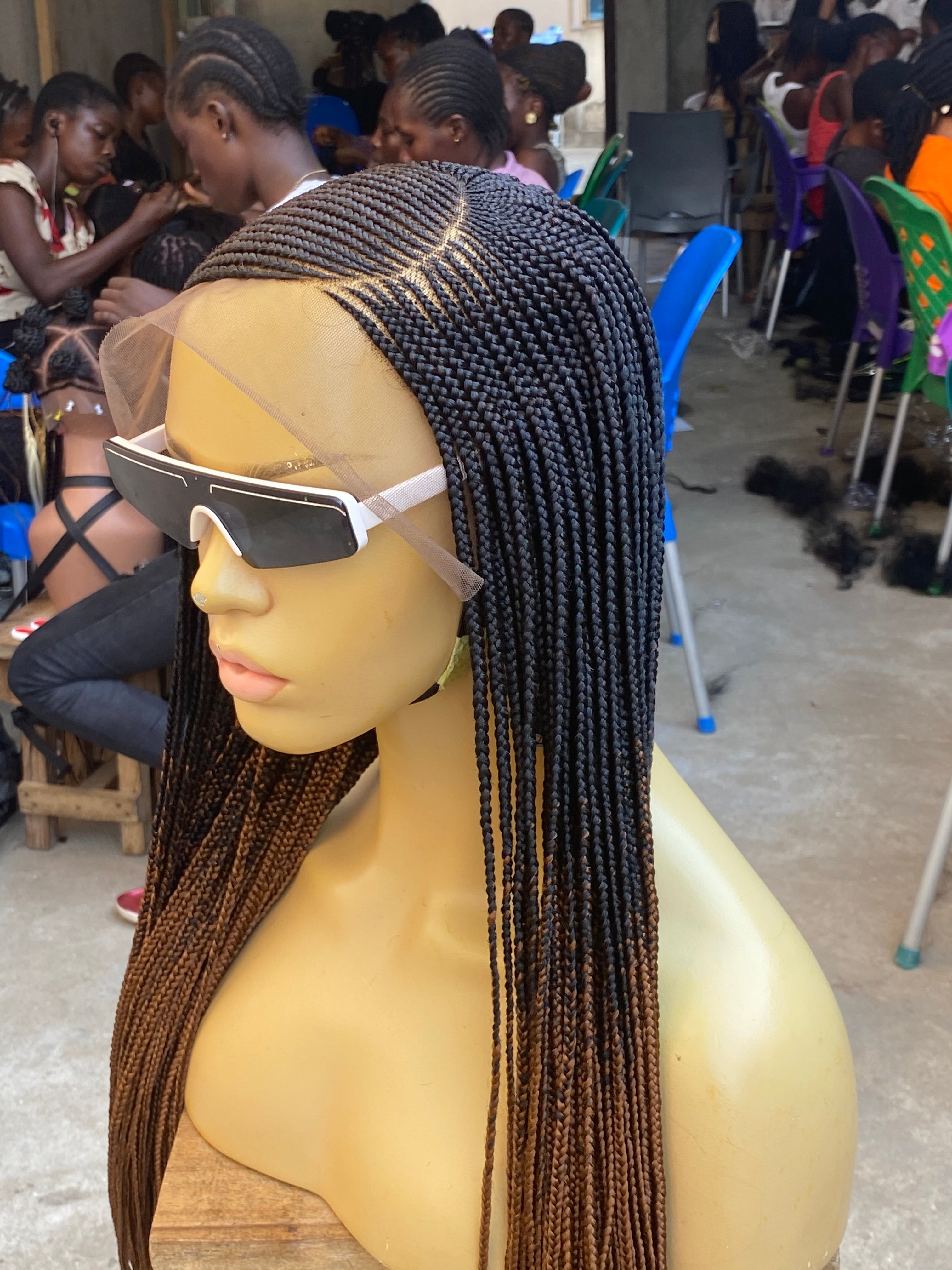 Cornrow Braid Wig (13x4 Lace Frontal) - C cut Cornrow Braid Wig (13x4 Lace Frontal) - C cut