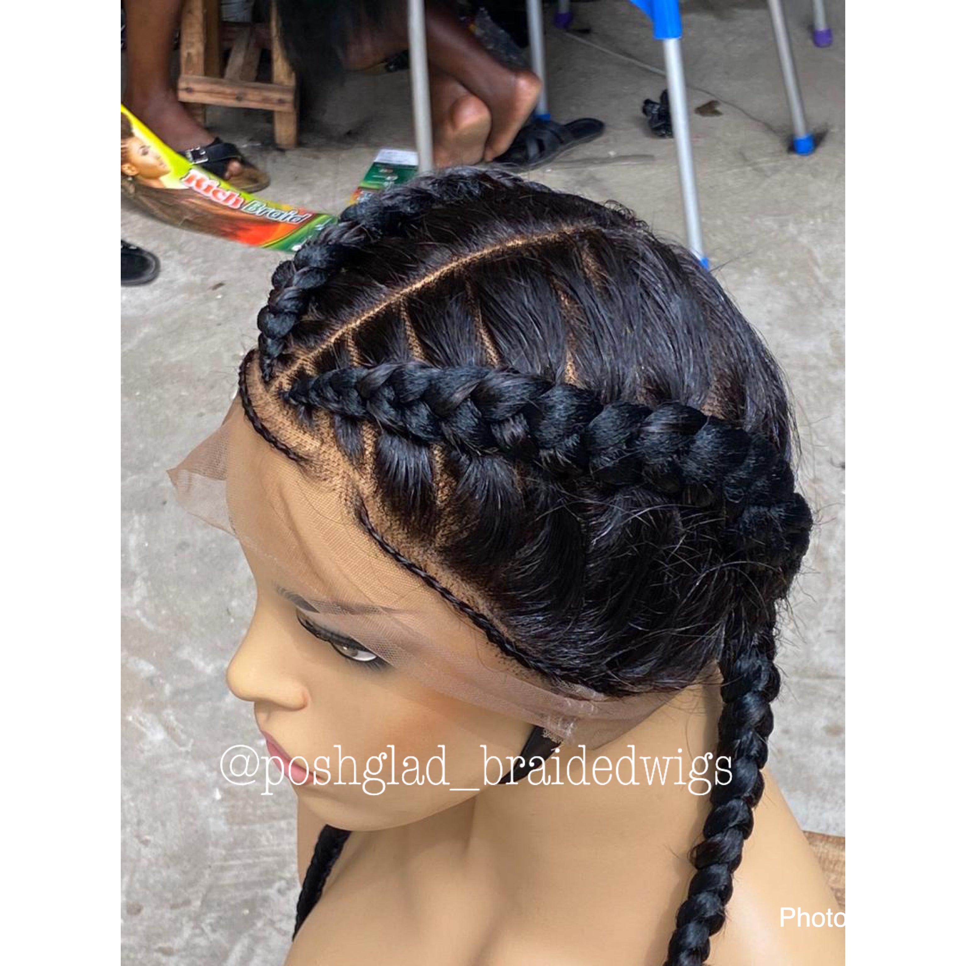 Cornrow Braid Wig - French Braid - Annette Cornrow Braid Wig - French Braid - Annette