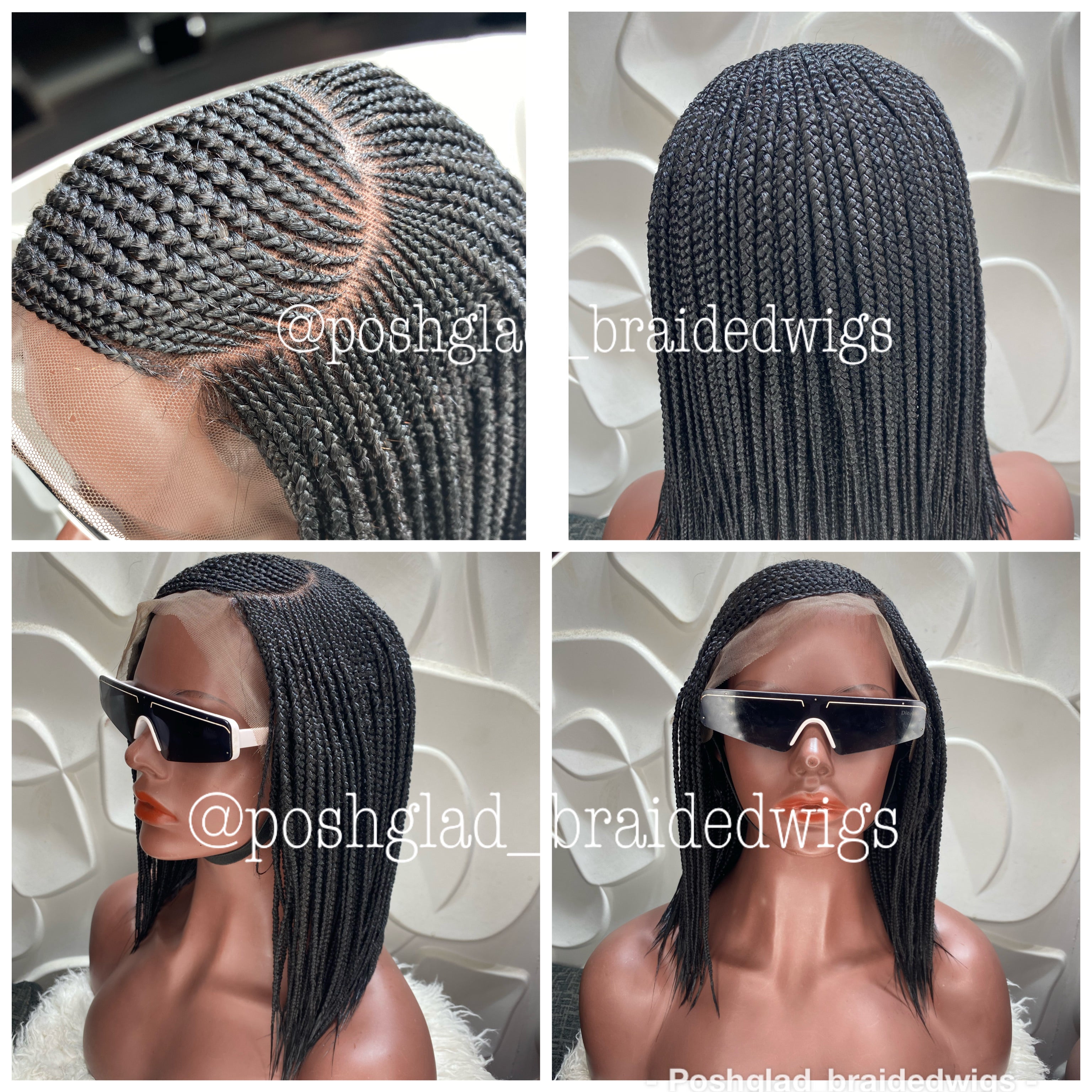 Cornrow Braid Wig (13x4 Lace Frontal) - C cut Cornrow Braid Wig (13x4 Lace Frontal) - C cut
