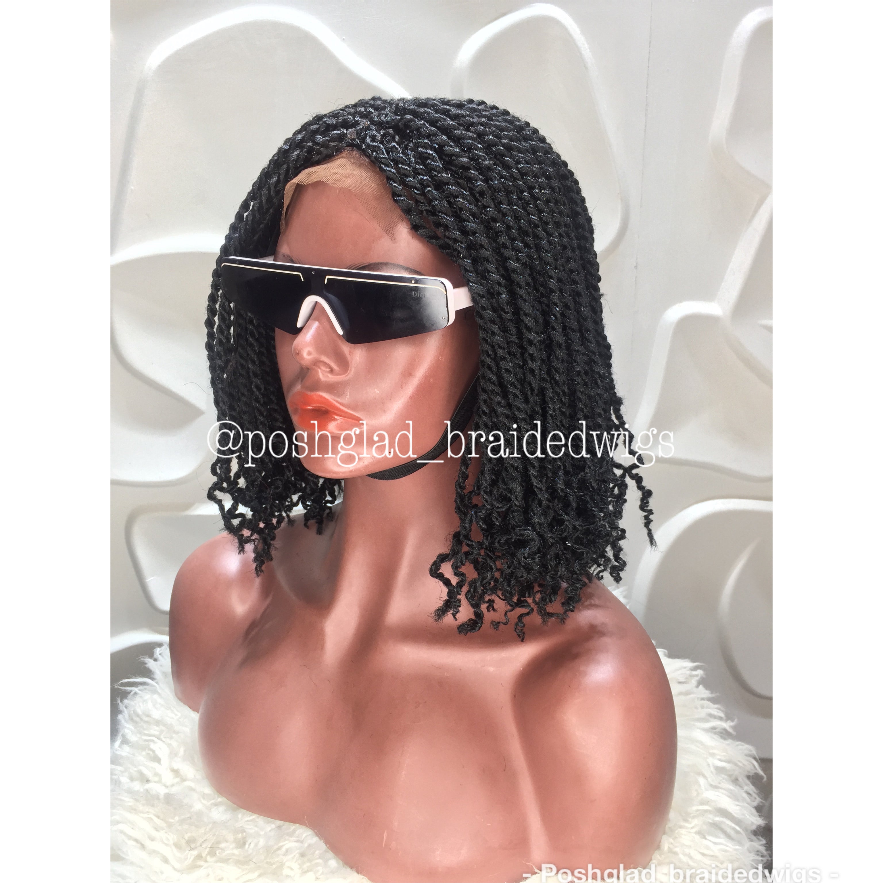 Kinky Twist Braided Wig (13 by 4 Frontal Lace) - Bessy Kinky Twist Braided Wig (13 by 4 Frontal Lace) - Bessy