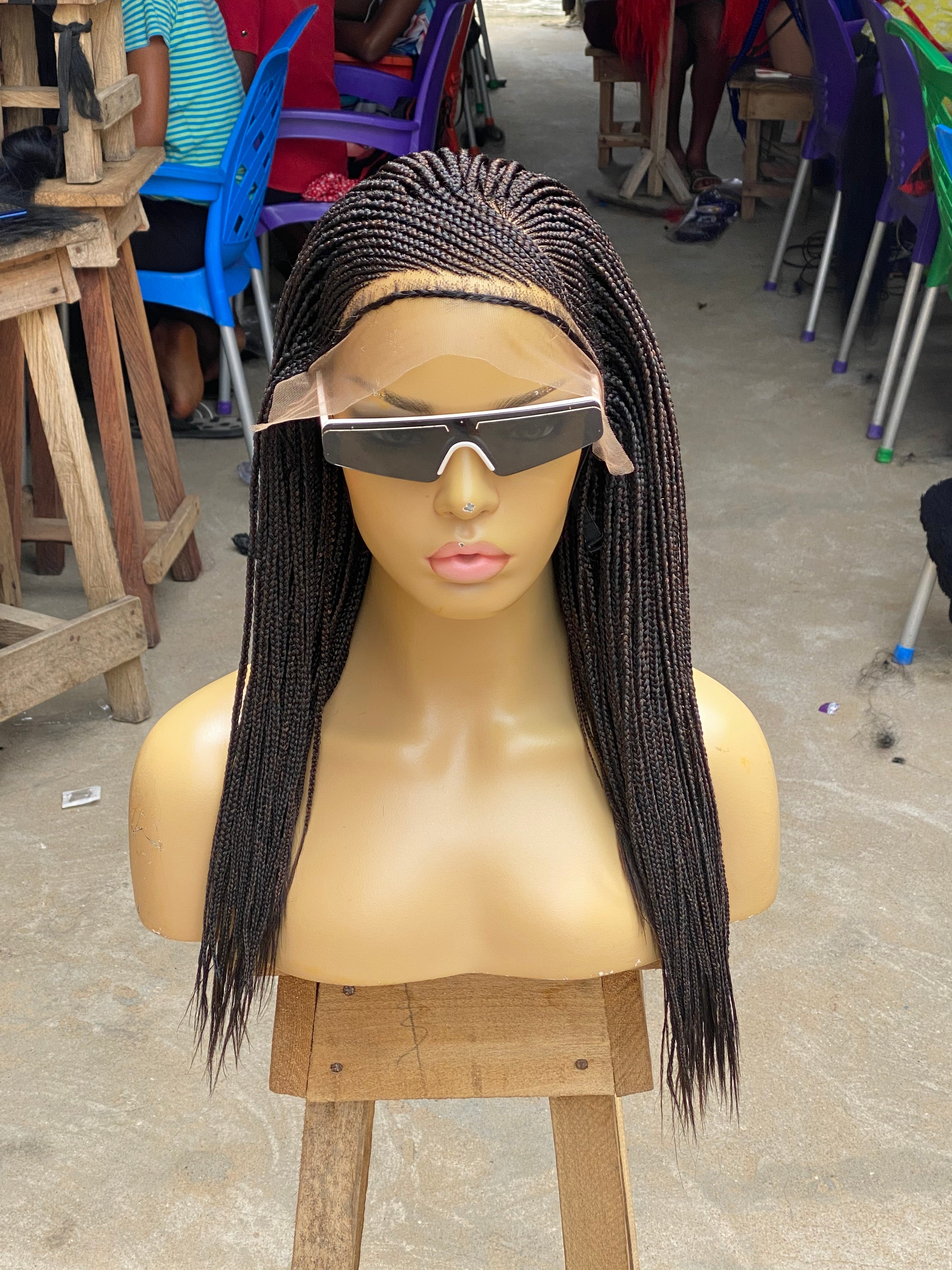 Cornrow Braid Wig - 13x4 Lace Frontal Side Part - Carol Cornrow Braid Wig - 13x4 Lace Frontal Side Part - Carol