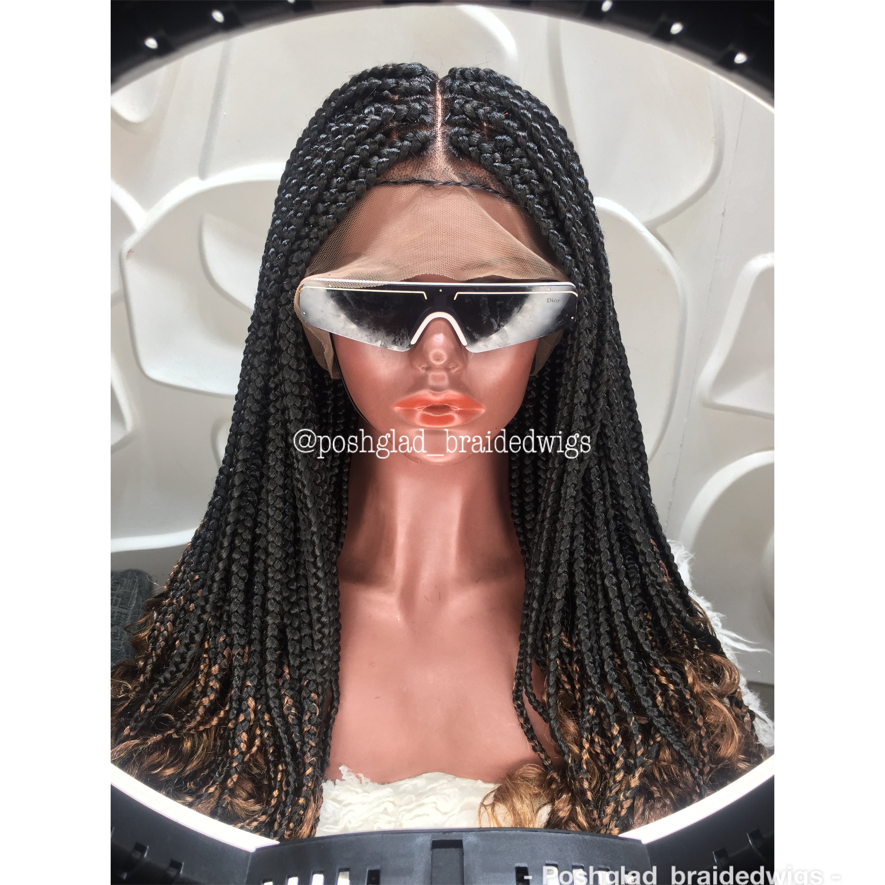Goddess Box Braid Wig With Curly Tips - Lorensa Goddess Box Braid Wig With Curly Tips - Lorensa