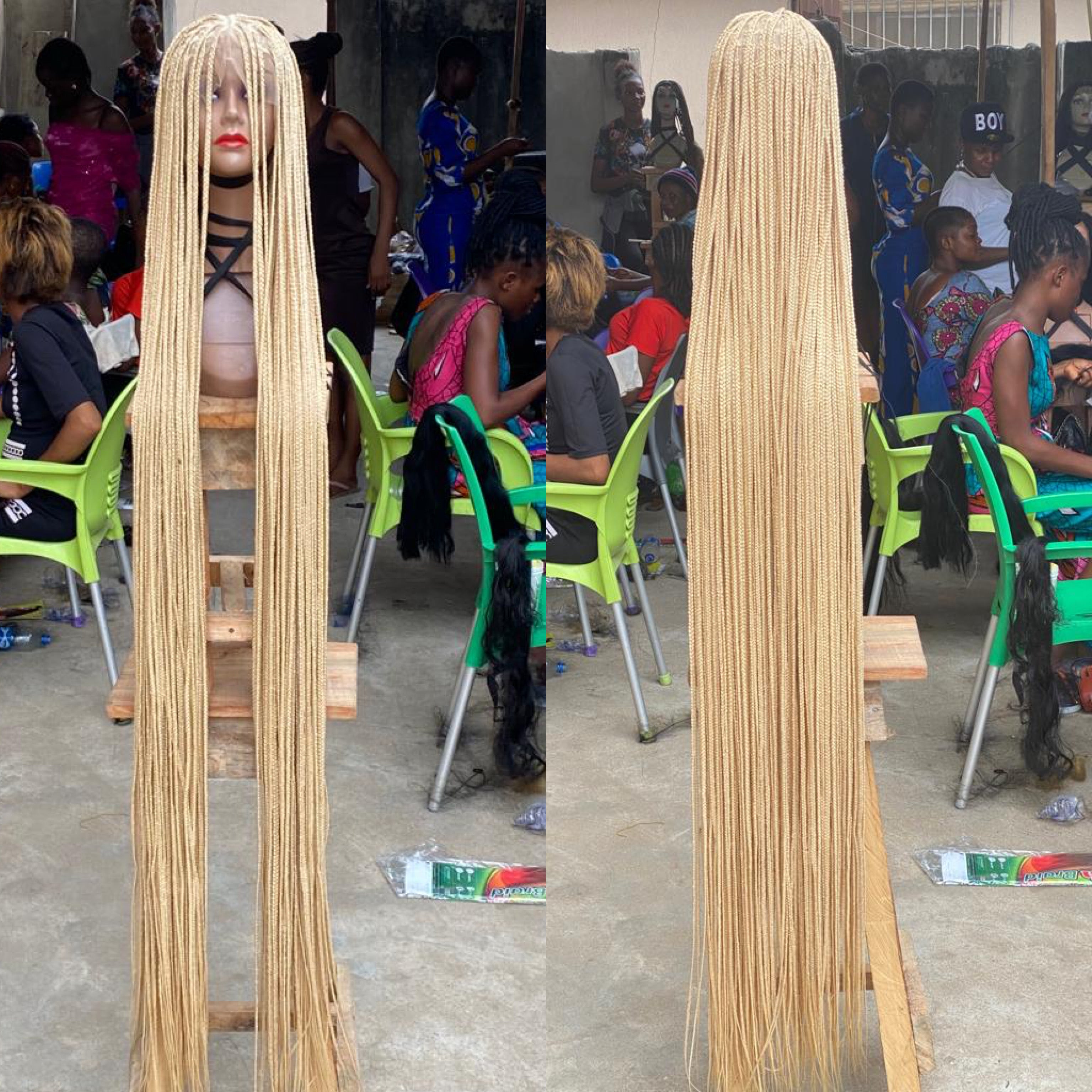 SHADE KNOTLESS BLONDE (IN KNEE COST EXTRA $50) SHADE KNOTLESS BLONDE (IN KNEE COST EXTRA $50)