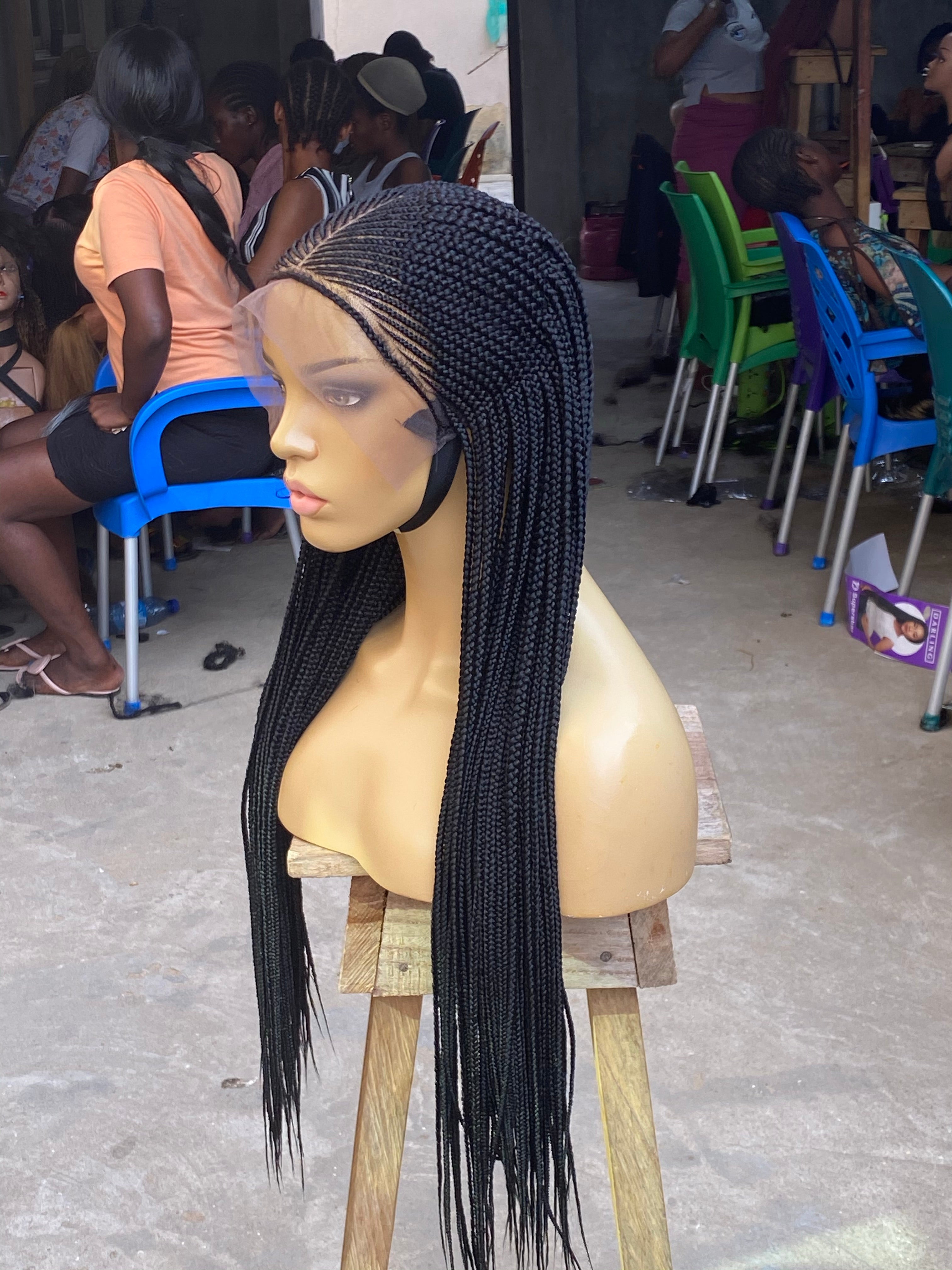 Cornrow Braid Wig - 13x6 Lace Frontal - Laraba Cornrow Braid Wig - 13x6 Lace Frontal - Laraba