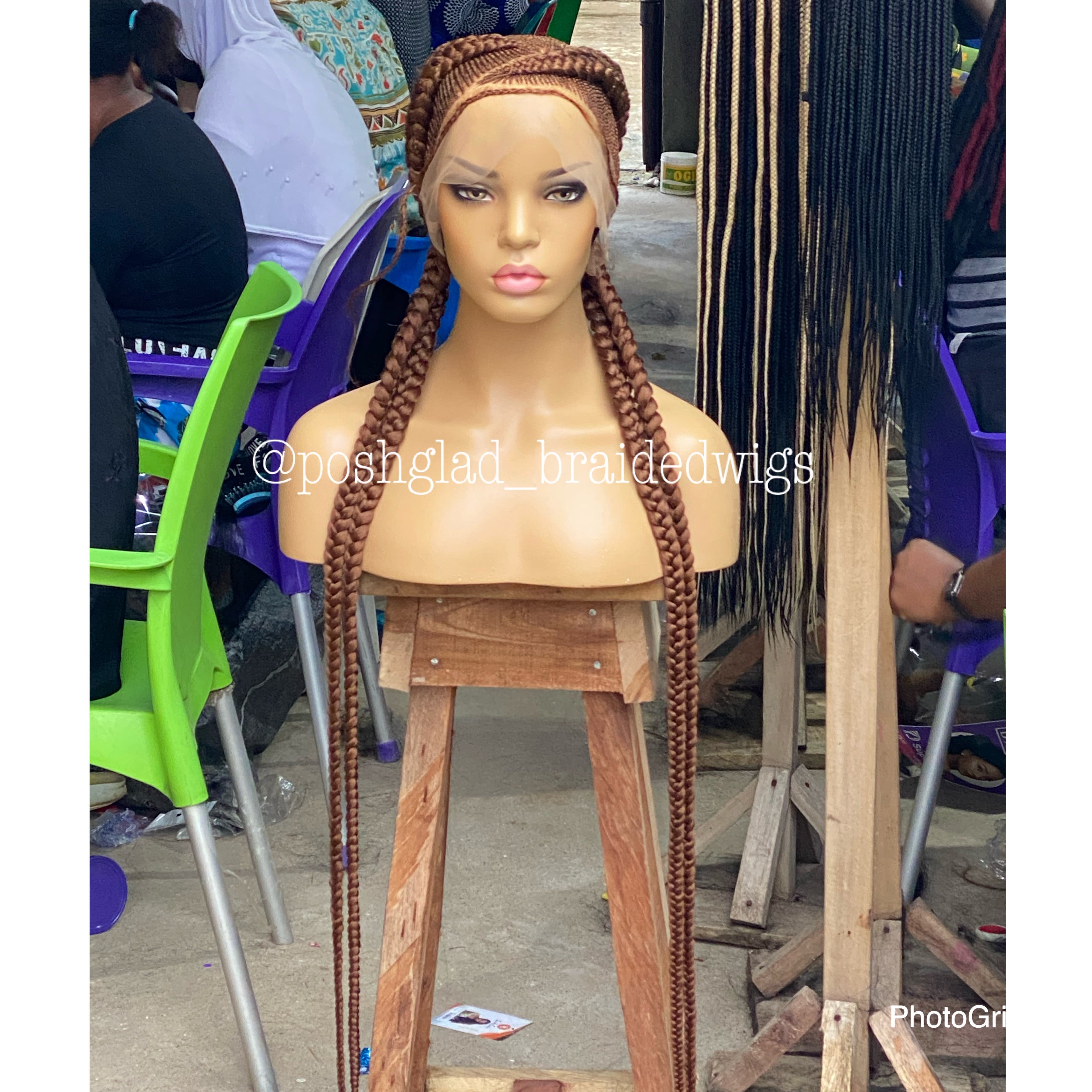 Cornrow Braid Wig - Color 30 Root - Imani Cornrow Braid Wig - Color 30 Root - Imani