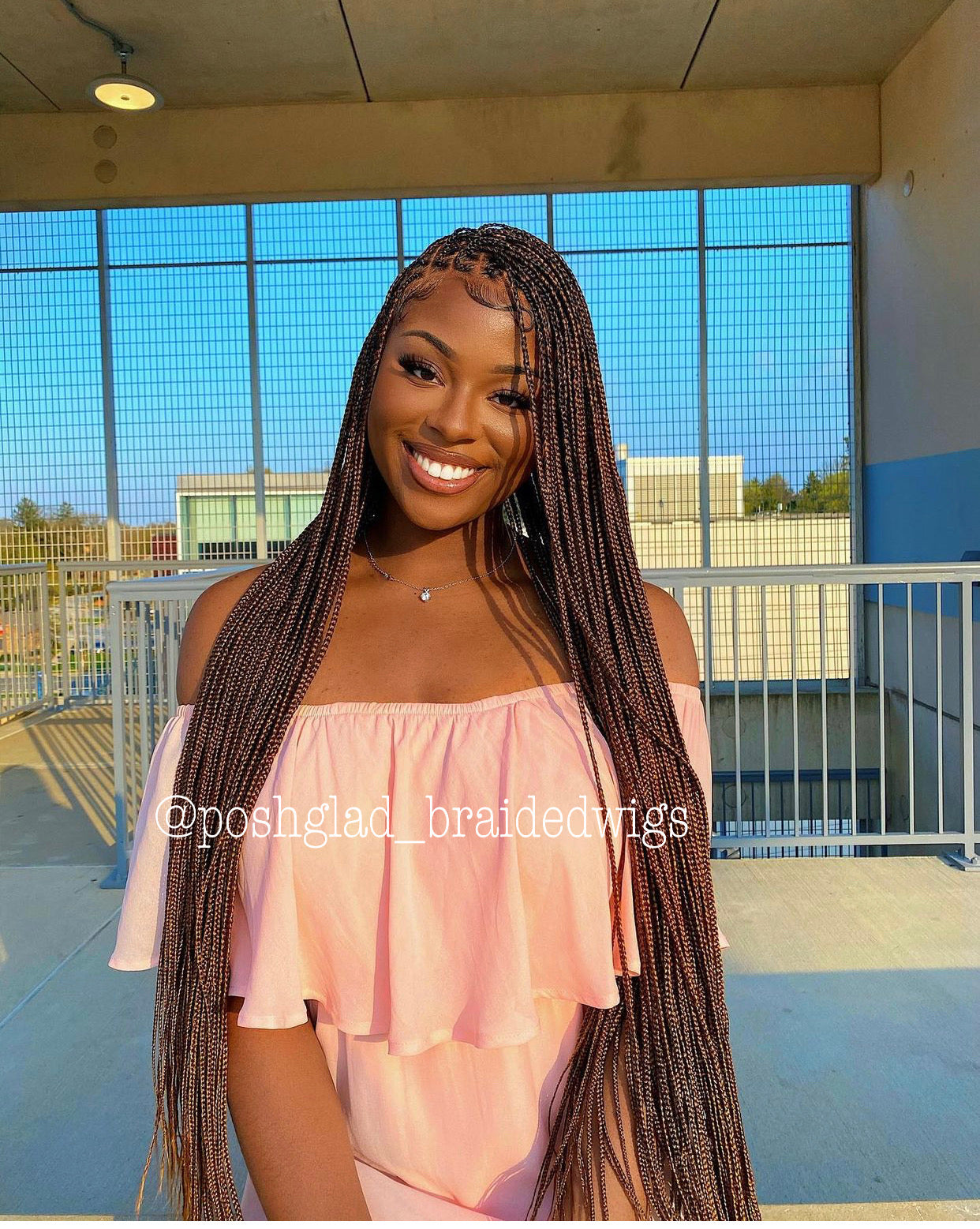 Beyoncé Knotless Braid Wig (Ready To Ship) Full Lace, Glueless Beyoncé Knotless Braid Wig (Ready To Ship) Full Lace, Glueless