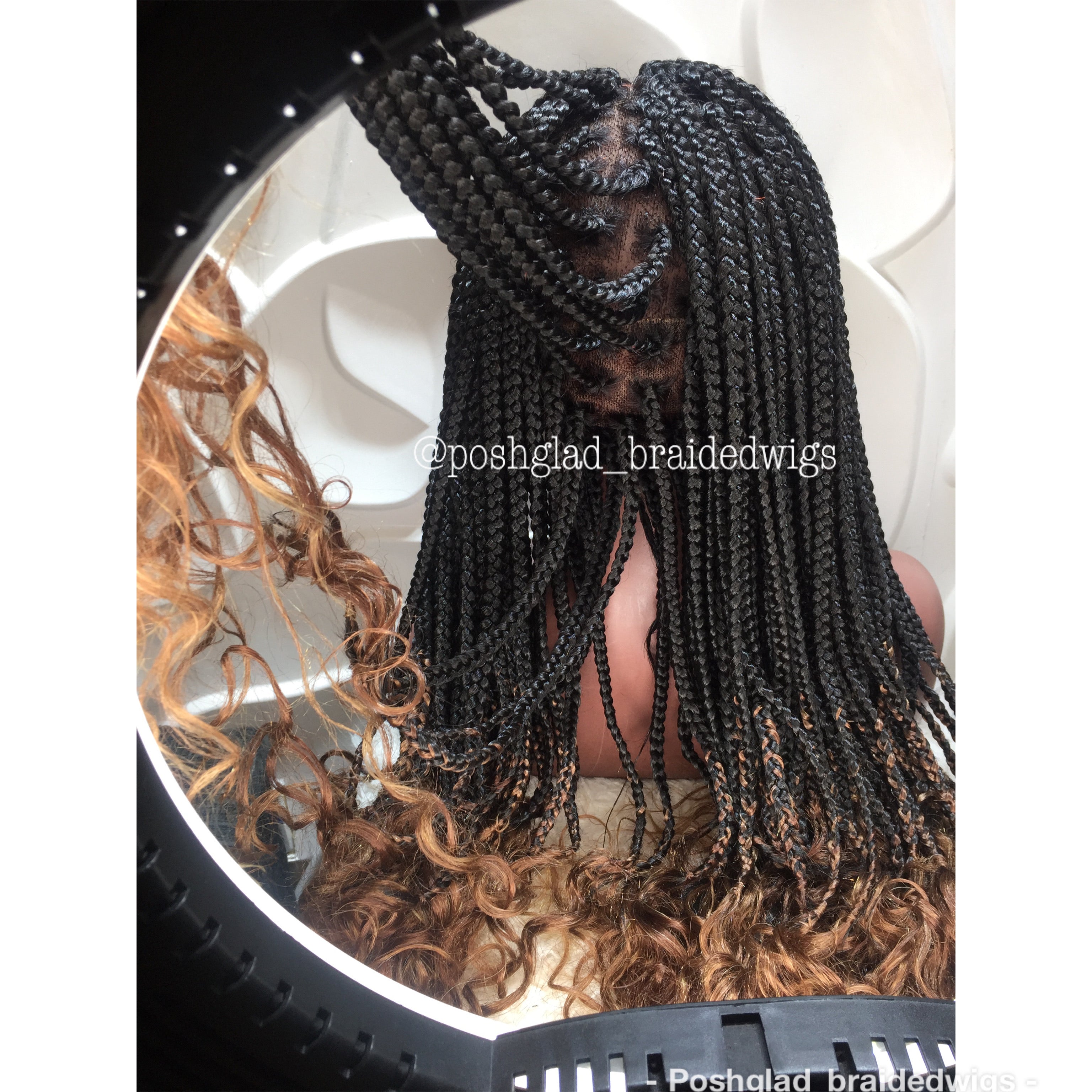 Goddess Box Braid Wig With Curly Tips - Lorensa Goddess Box Braid Wig With Curly Tips - Lorensa