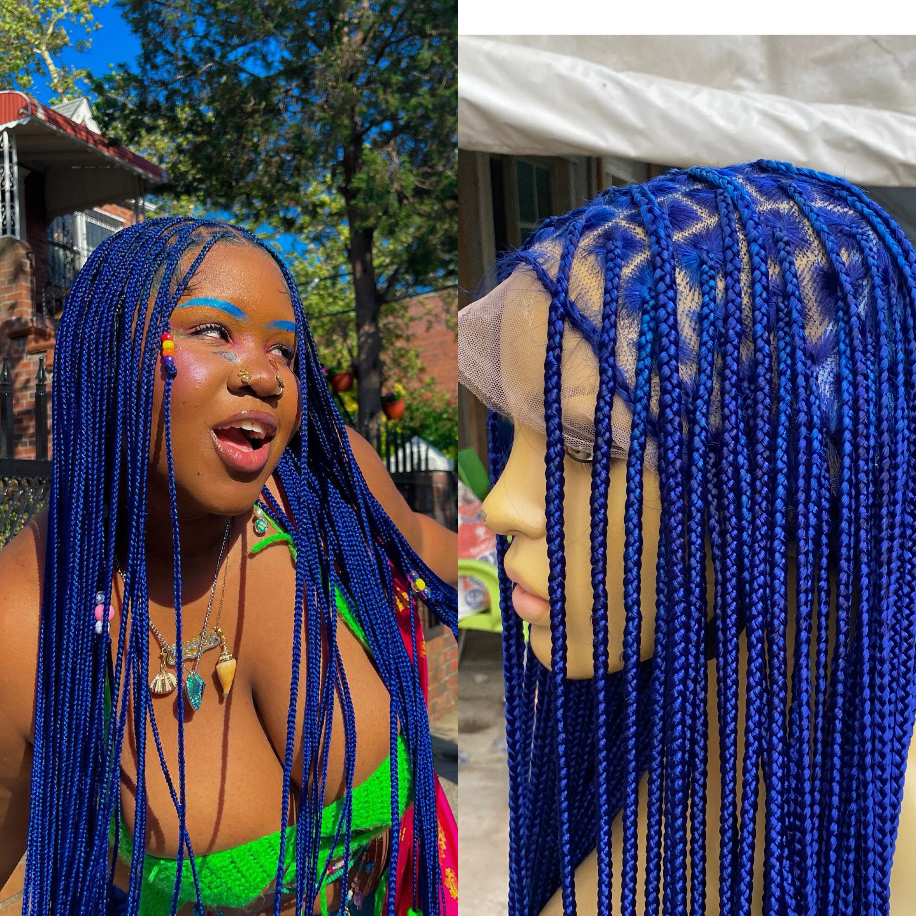 Shade knotless (PREMIUM BLUE) cost extra $50 for calf length Shade knotless (PREMIUM BLUE) cost extra $50 for calf length