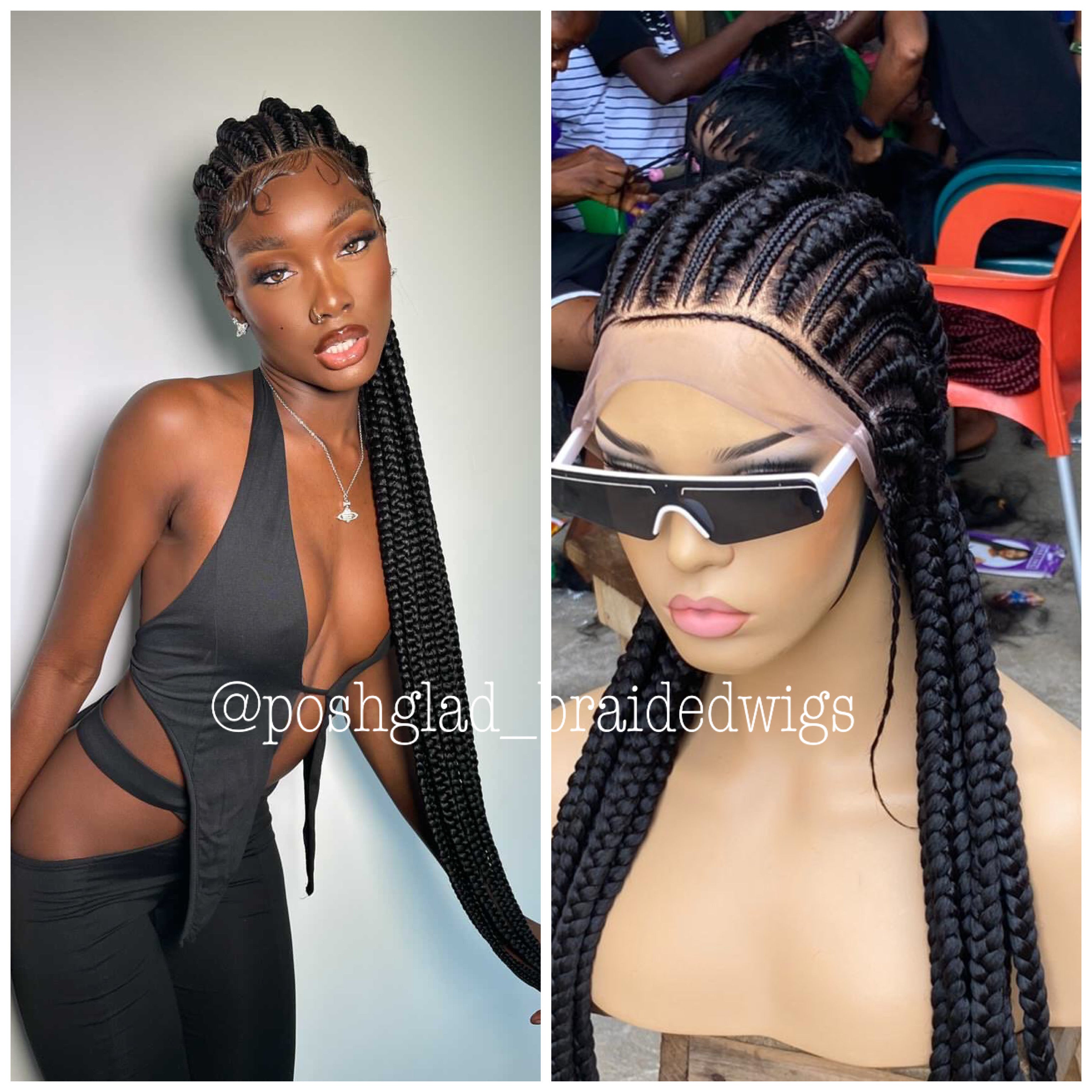 Feed-In Braid Cornrow Wig - Altou Feed-In Braid Cornrow Wig - Altou