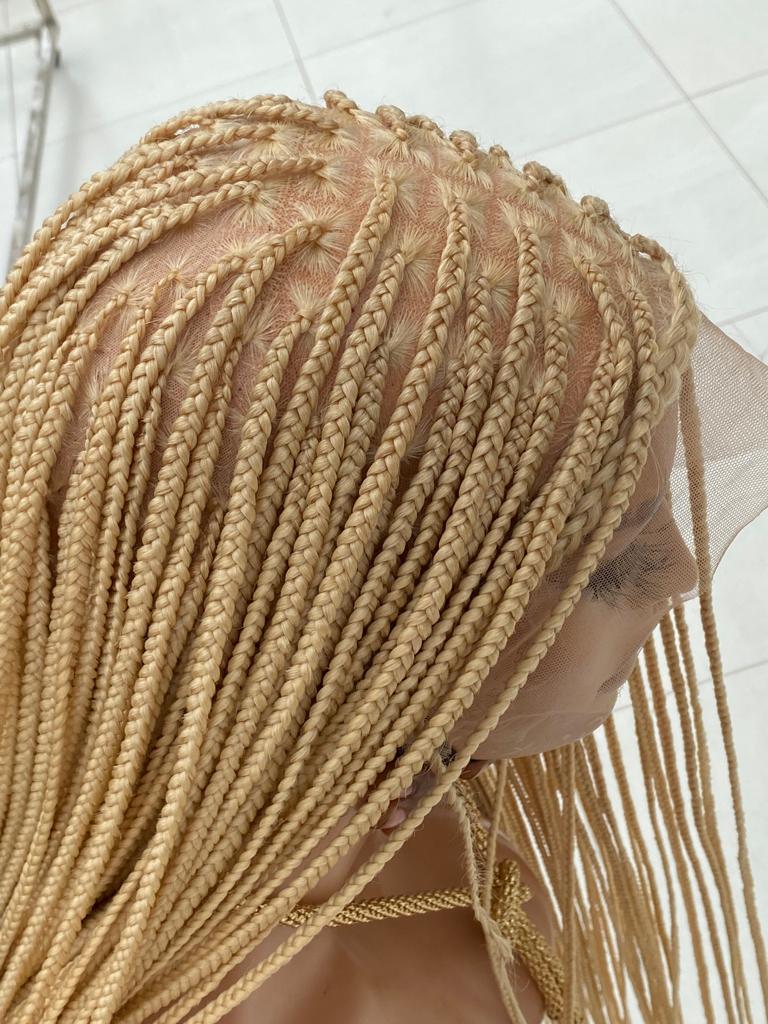 Shade Knotless In Premium Blond, Human Hair Swiss Full Lace, Tailbone, Glueless Shade Knotless In Premium Blond, Human Hair Swiss Full Lace, Tailbone, Glueless