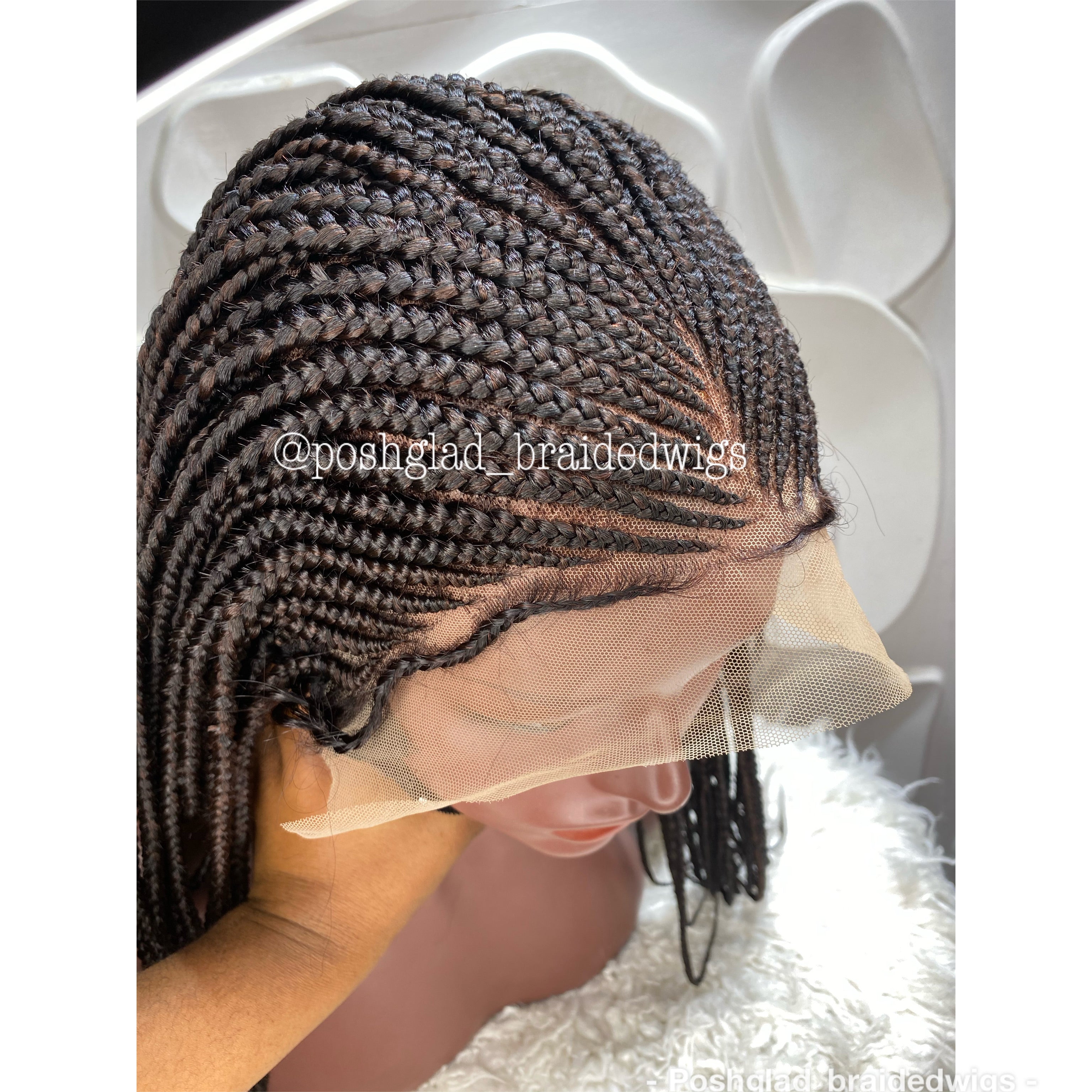 Cornrow Braid Wig - 13x4 Lace Frontal - Edina Cornrow Braid Wig - 13x4 Lace Frontal - Edina