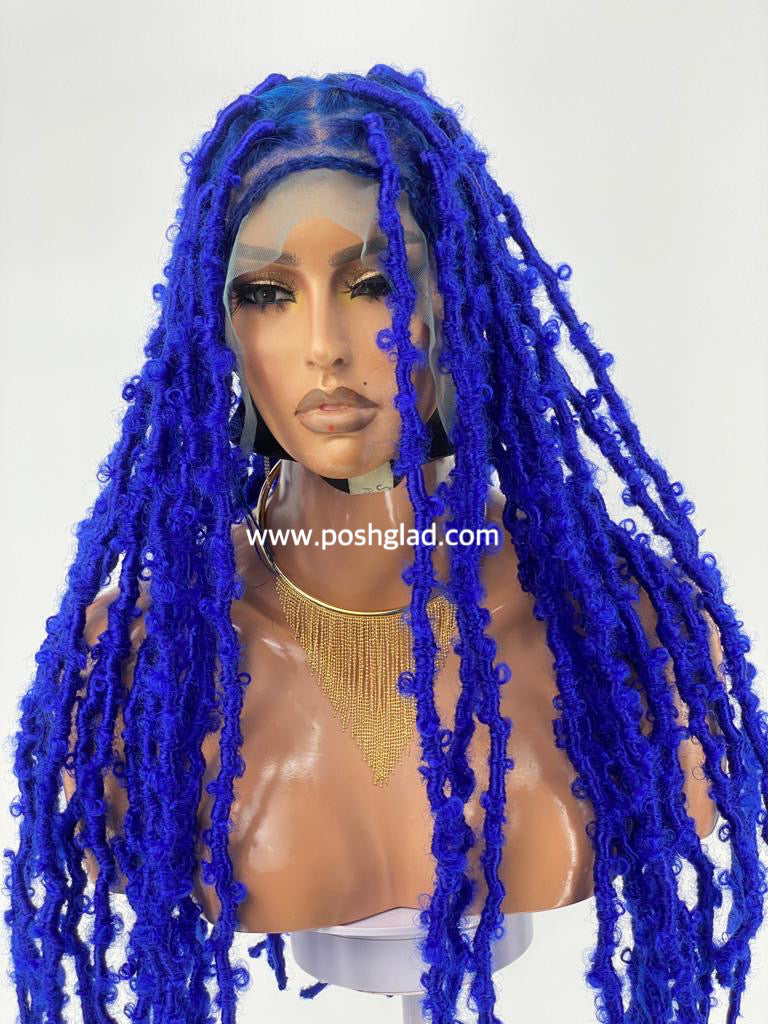 Distressed Butterfly Faux Locs Wig - Tessy Distressed Butterfly Faux Locs Wig - Tessy