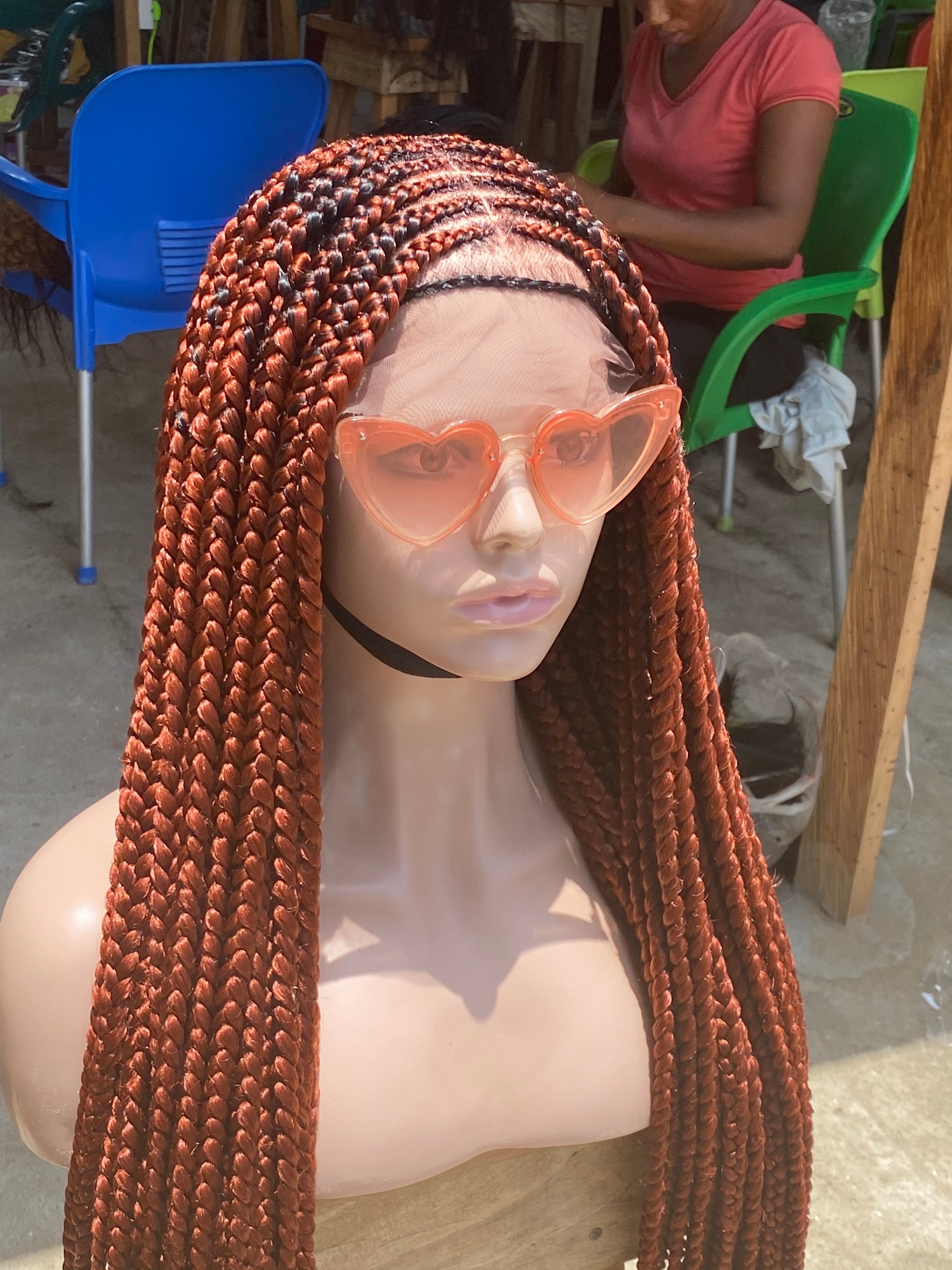 Cornrow Braid Wig - Full Lace - Adenike Cornrow Braid Wig - Full Lace - Adenike